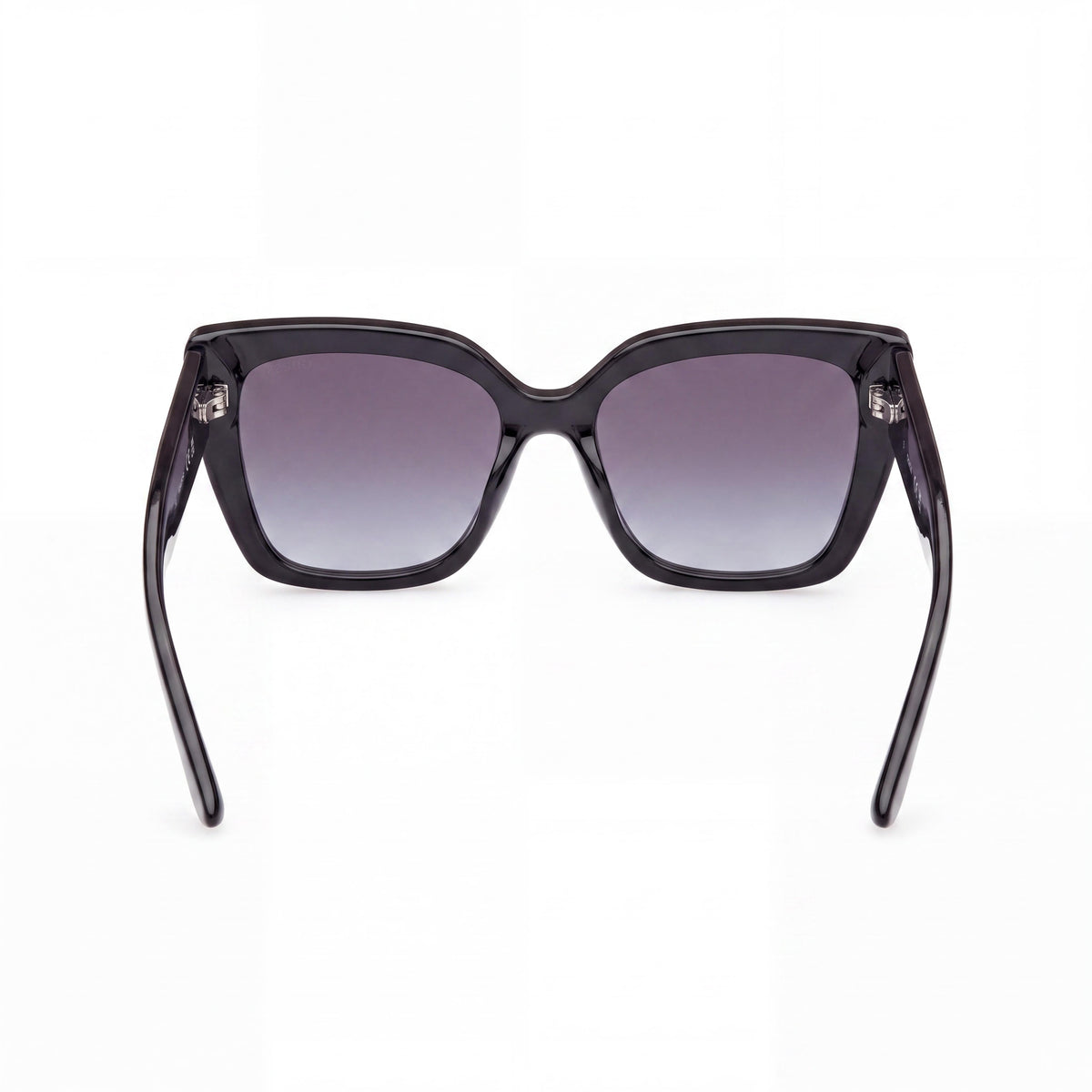 Gafas de sol cuadradas de plástico GUESS para mujer, protección UV, montura negra, lentes ahumadas degradadas, 55 mm, Photo 3