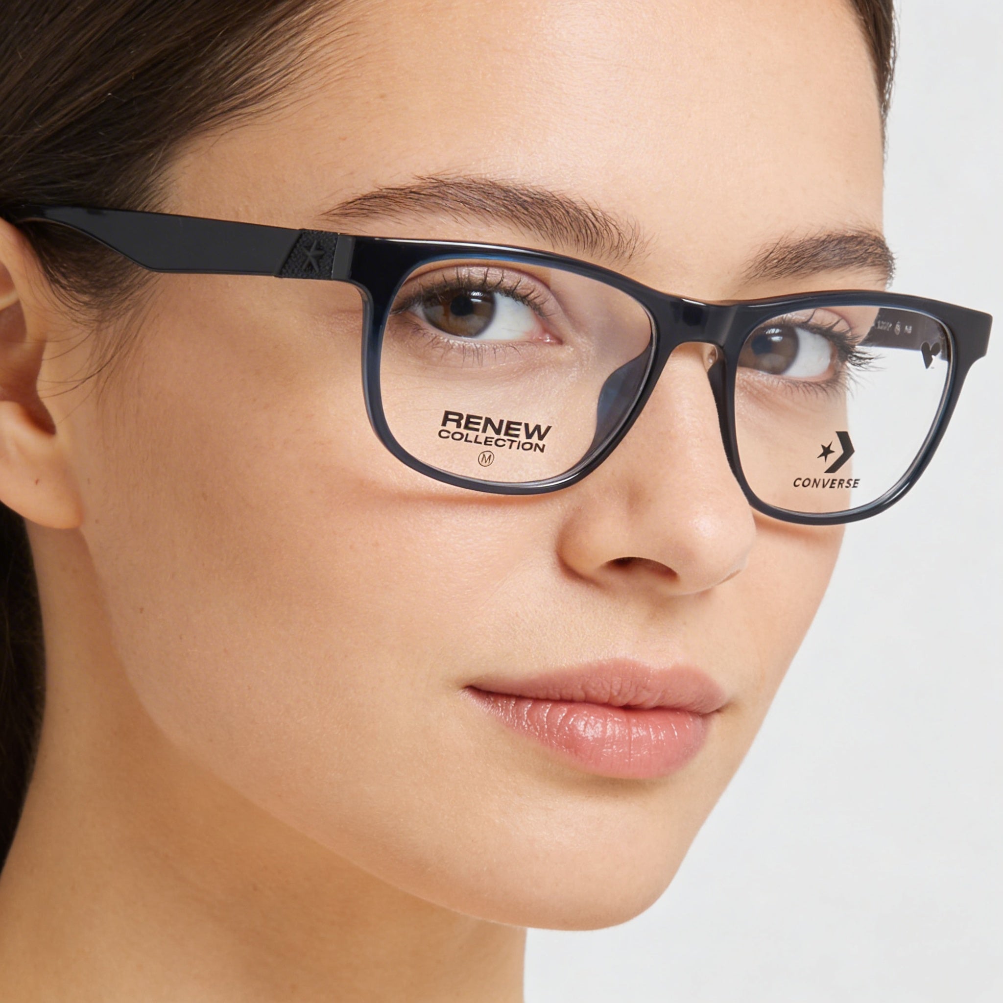 Converse Modern Women's Injected Eyewear Frames featuring Crystal Converse Navy, Lens Width 54mm, Photo 4