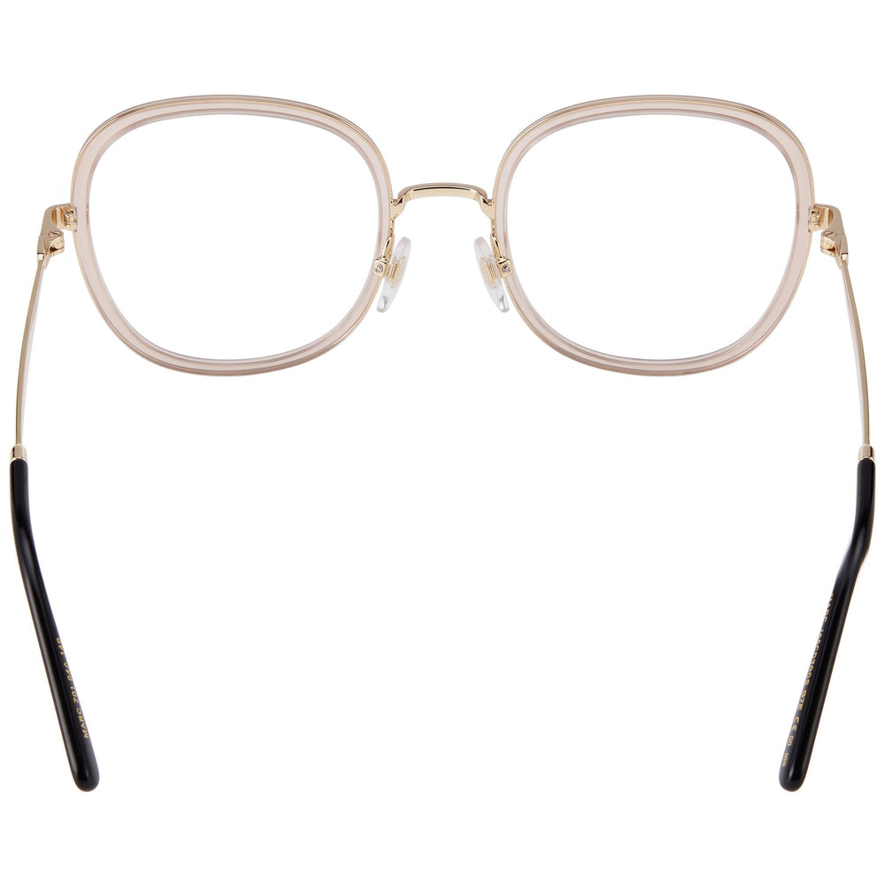 Marc Jacobs Modern Eyewear for Women, Beige Gold Alloy Steel Frame, Polycarbonate Lenses 53mm