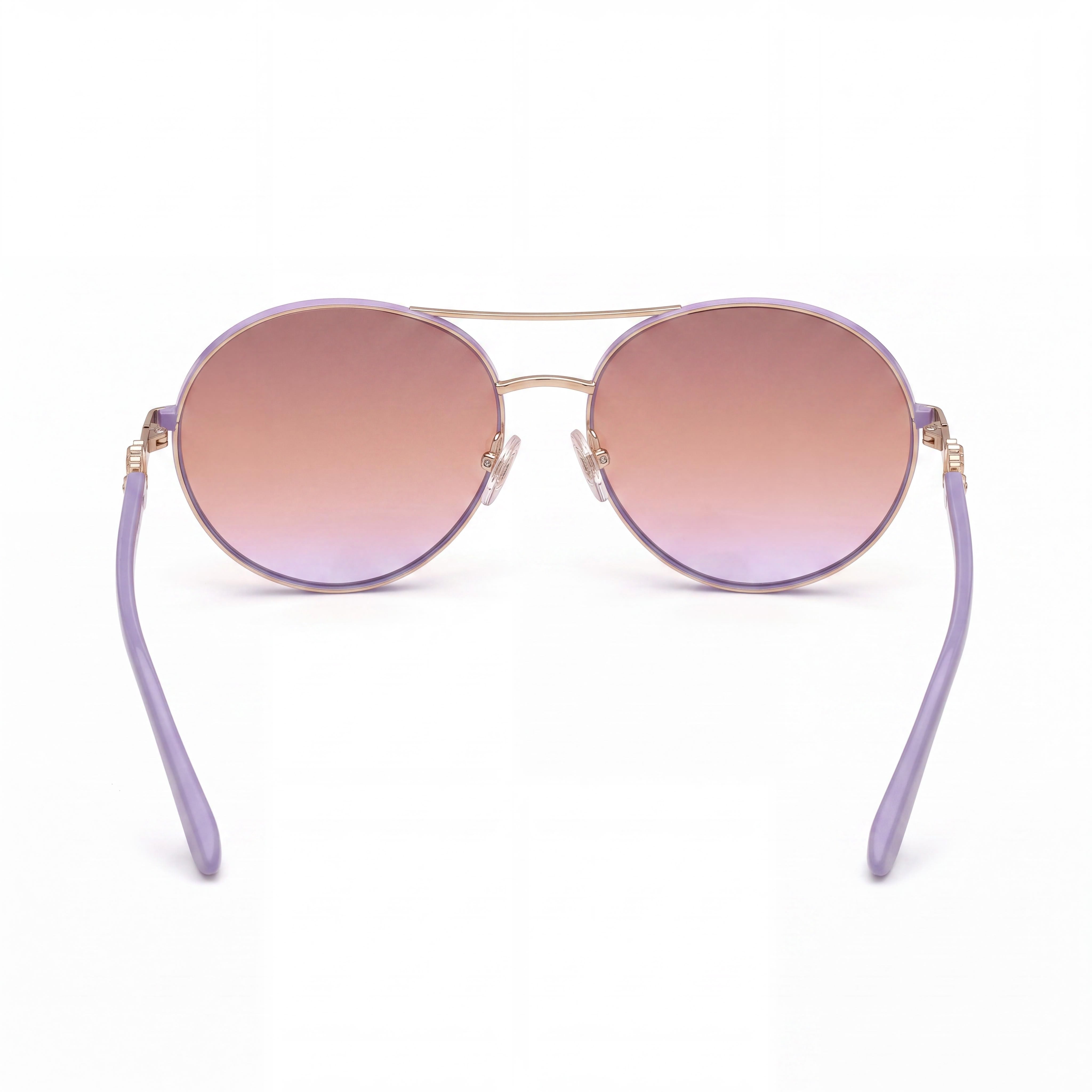 GUESS Gu7791-s Women's Non-Polarized Sunglasses with Gold Gradient Violet Plastic Frame and Violet Lenses 62mm, Photo 3