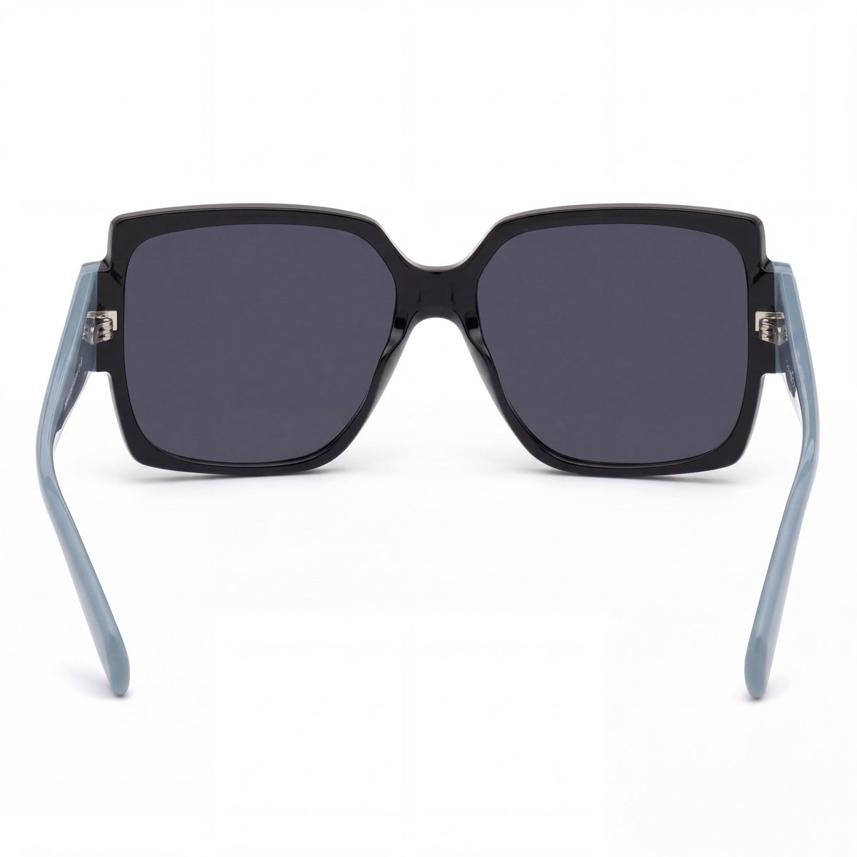 adidas Originals Modern Women's Shiny Black Acetate UV Protection Gradient Blue Mirror 55mm, Photo 3