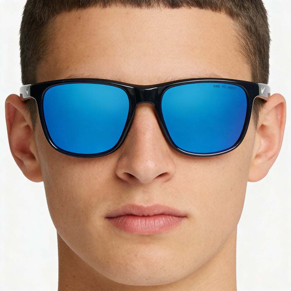 Nike Endeavor P Unisex Polarized UV Protection Sunglasses, Obsidian Plastic Frame, Grey Lenses 60-10-140