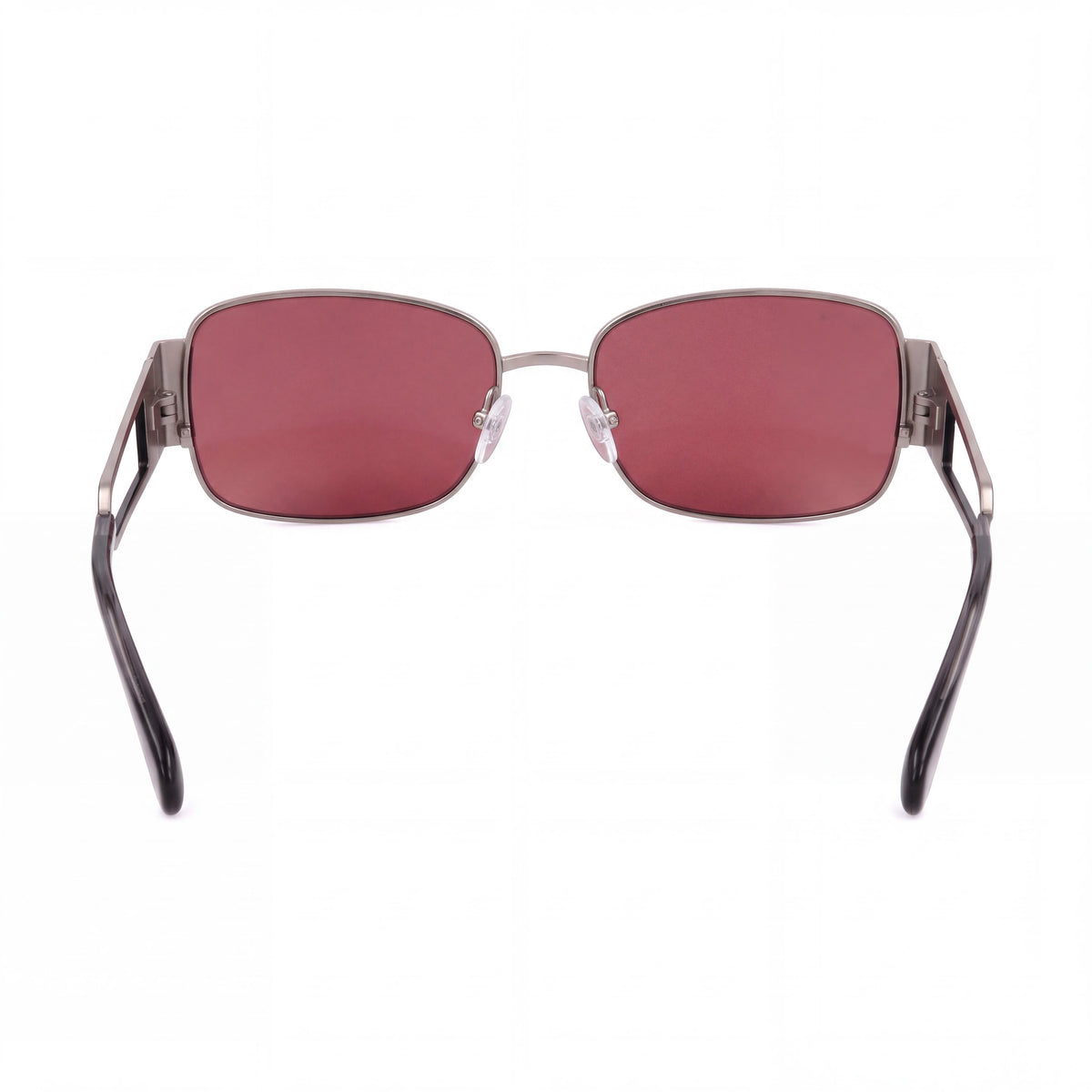 Max & Co. Mo0070 Women's Metal Frame Sunglasses, Shiny Light Ruthenium with Grey Lenses, Size 55/16/140, Photo 3
