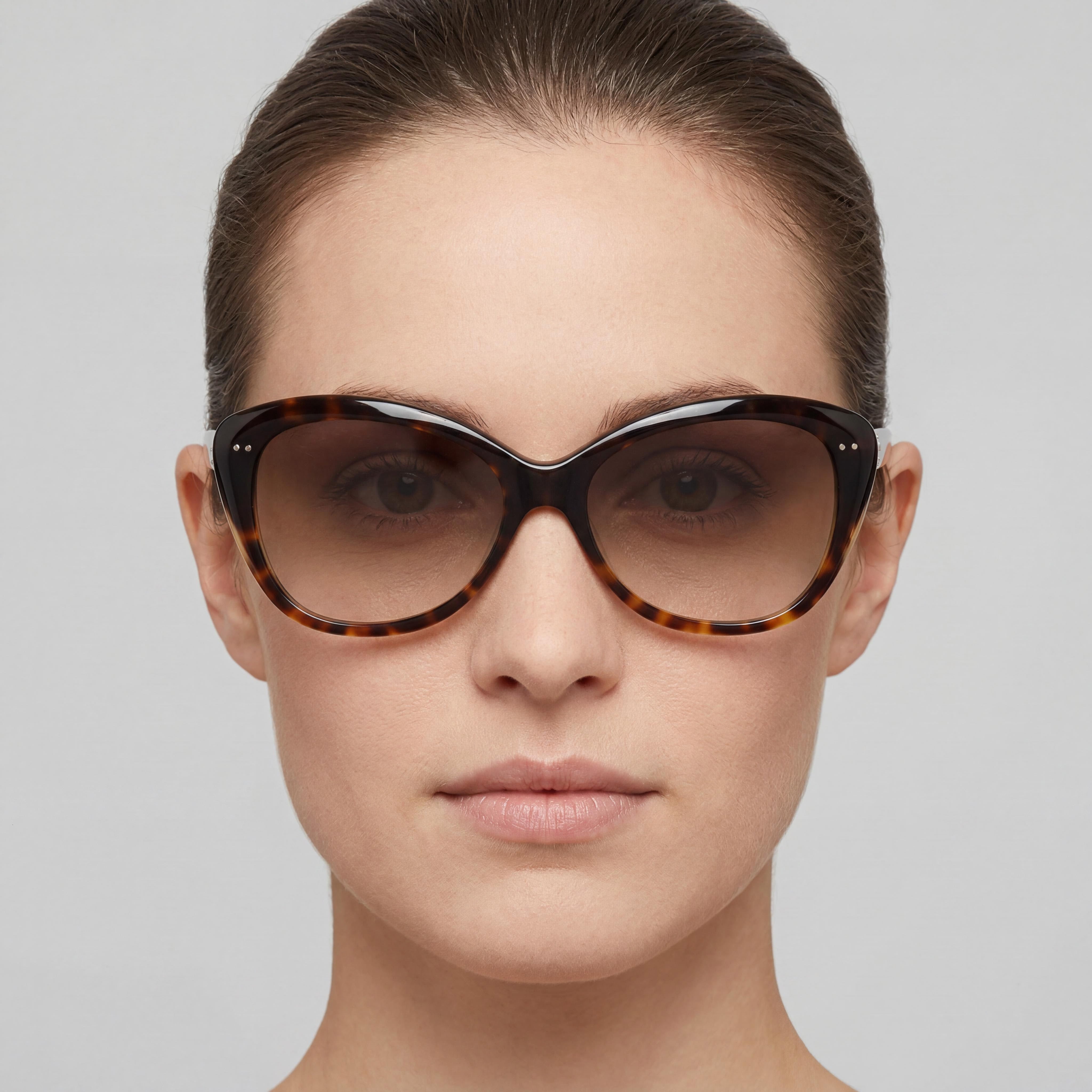 kate spade new york Angeliqs Gafas de Sol para Mujer, de Plástico, Negras y Crema, Lector Solar Superpuesto 100% UV, Degradado Gris 55mm, Photo 5