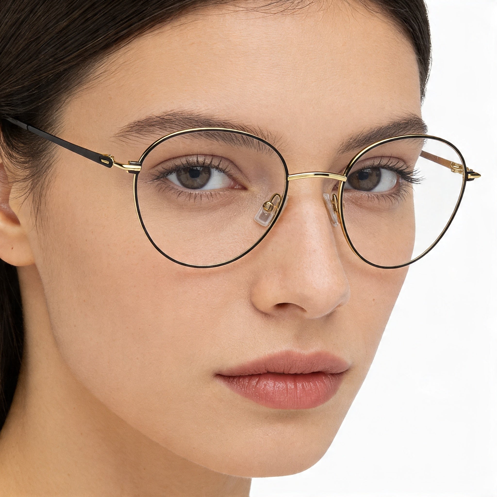 Gafas de sol de policarbonato no polarizadas BOSS Audio Systems para mujer, montura de acero aleado moderna, color negro y dorado, 50-20-140, Photo 4