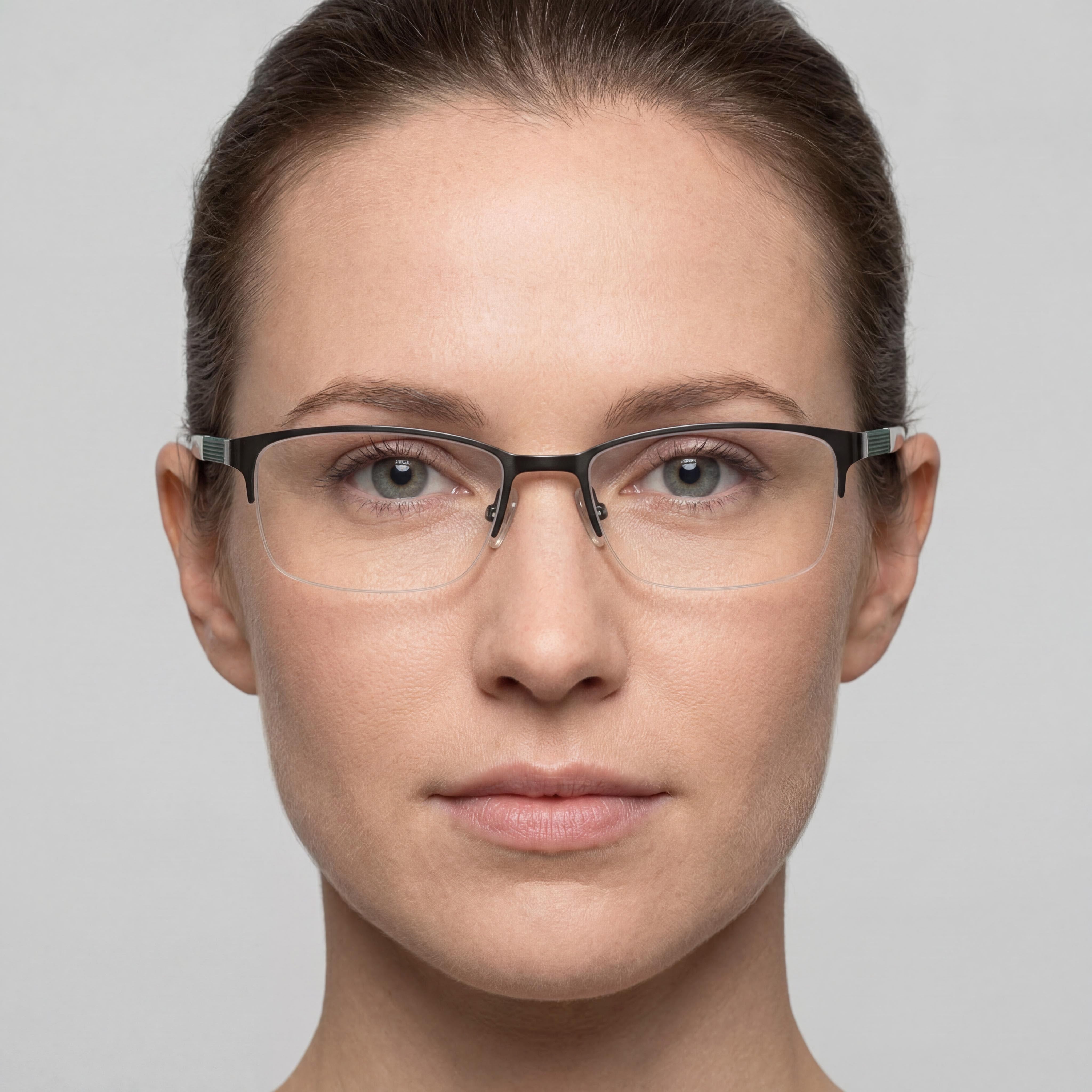 Liz Claiborne Women's Claiborne 225 Olive Metal Frame Clear Polycarbonate Lens Eyeglasses 55mm, Photo 4