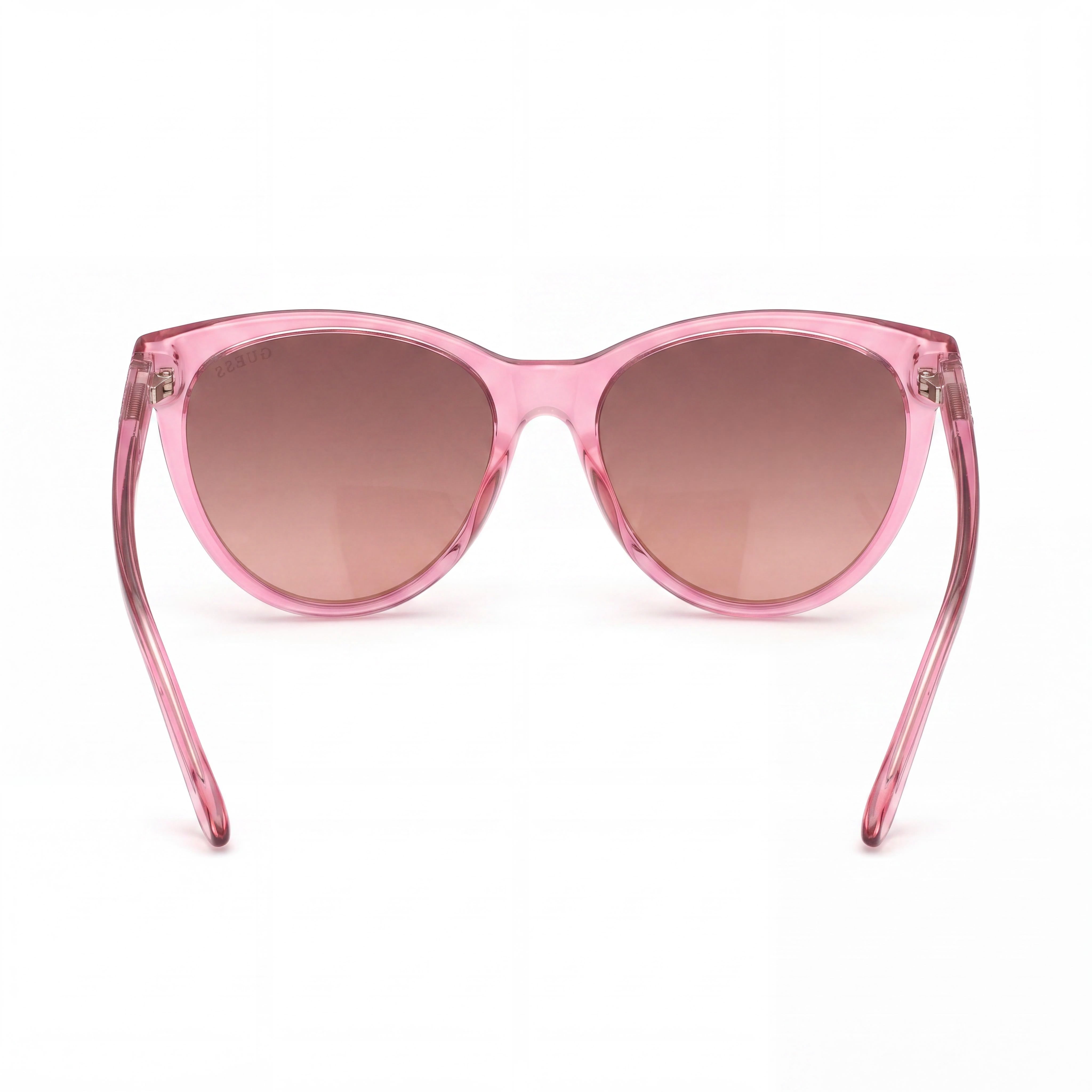 GUESS GU777872U58 Women's Round Shiny Pink Plastic Frame Bordeaux Mirror UV Protected Lenses 58mm, Photo 4