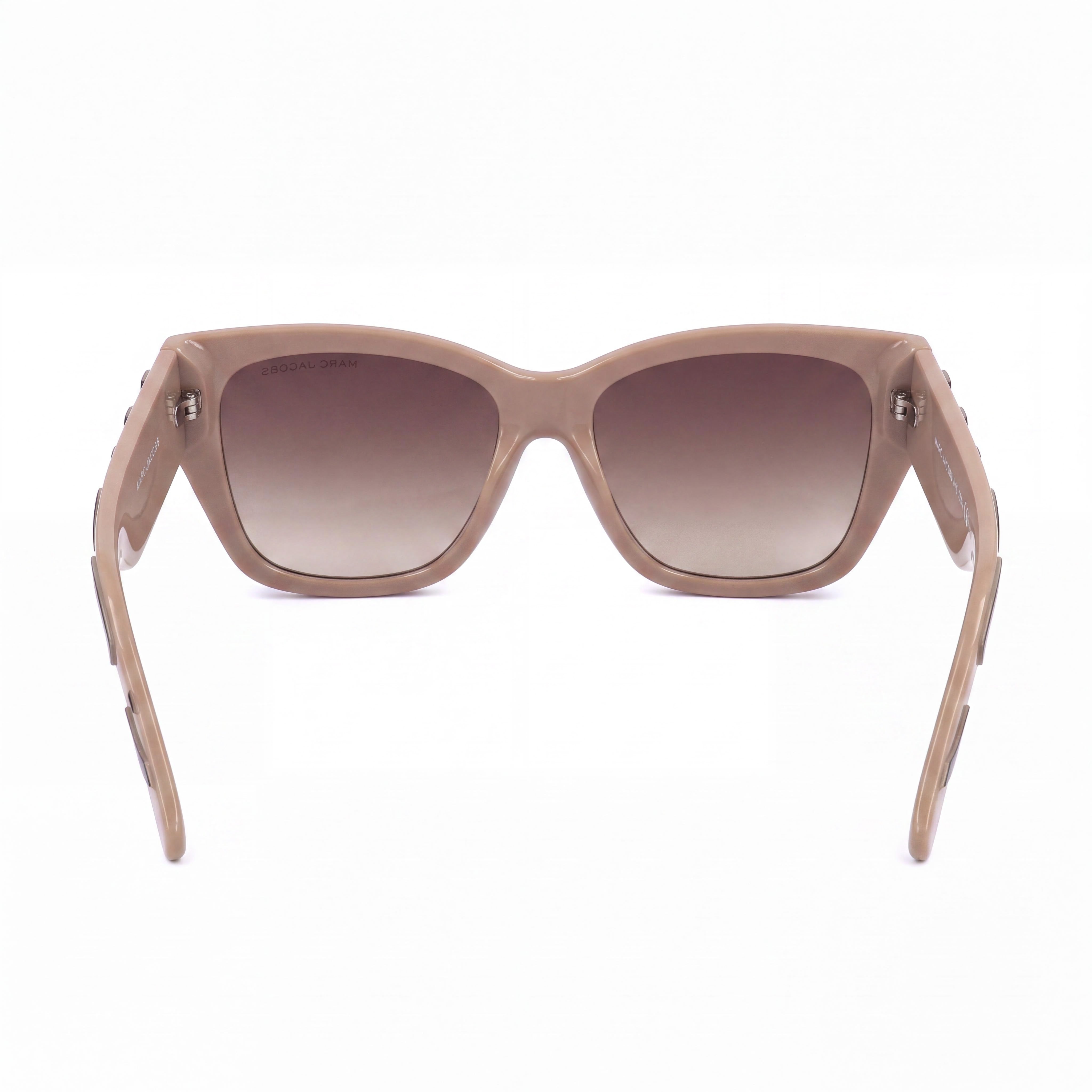 Marc Jacobs MARC 695/S Men's Nude Brown Acetate Square Brown Shaded Non-Polarized UV Protection Sunglasses 55mm, Photo 3