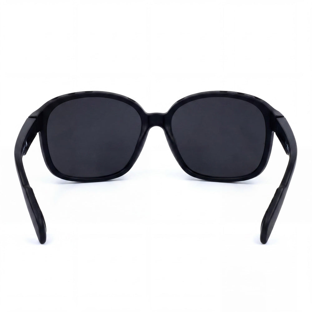 Adidas Sp0013 Women's Black Plastic Frame Grey Gradient Polycarbonate Lenses UV Protection 62mm