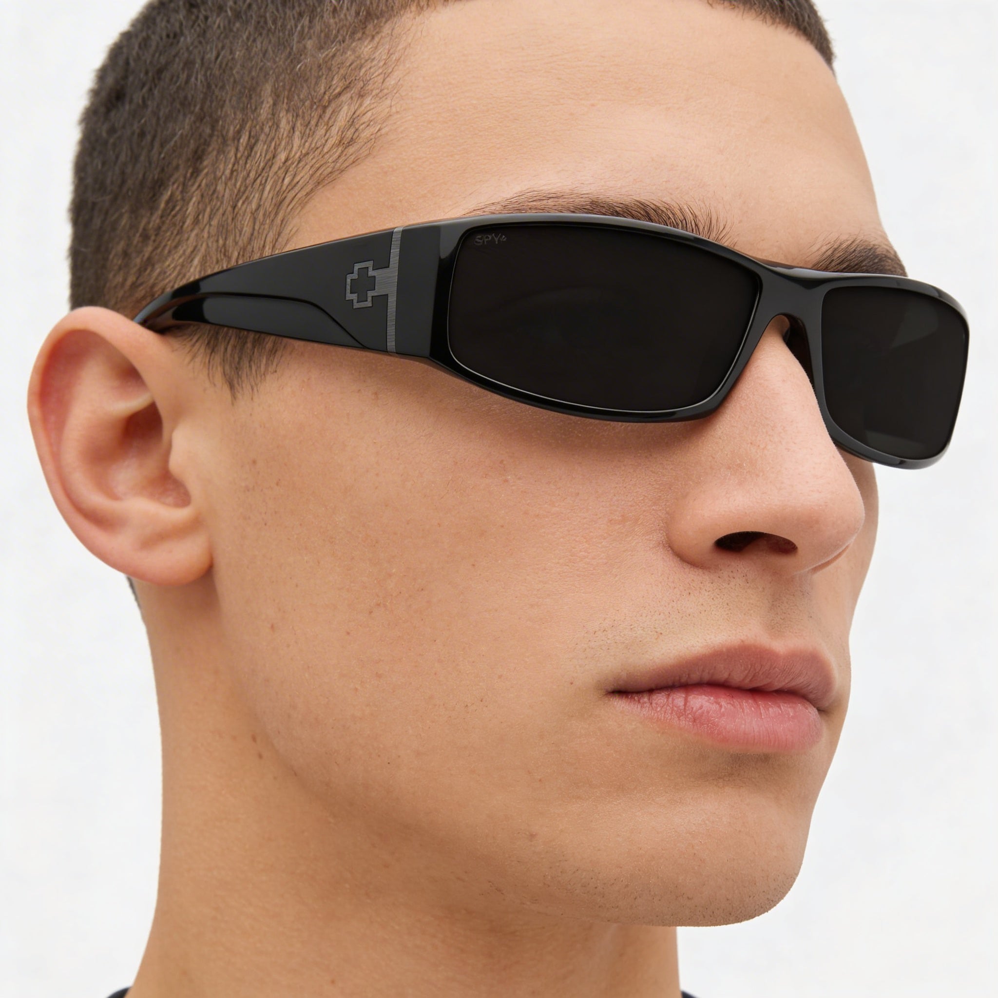 Gafas de sol de plástico Spy G850 Arkema para hombre, negras, Happy Gray Green, no polarizadas, UV, 60 mm, Photo 5