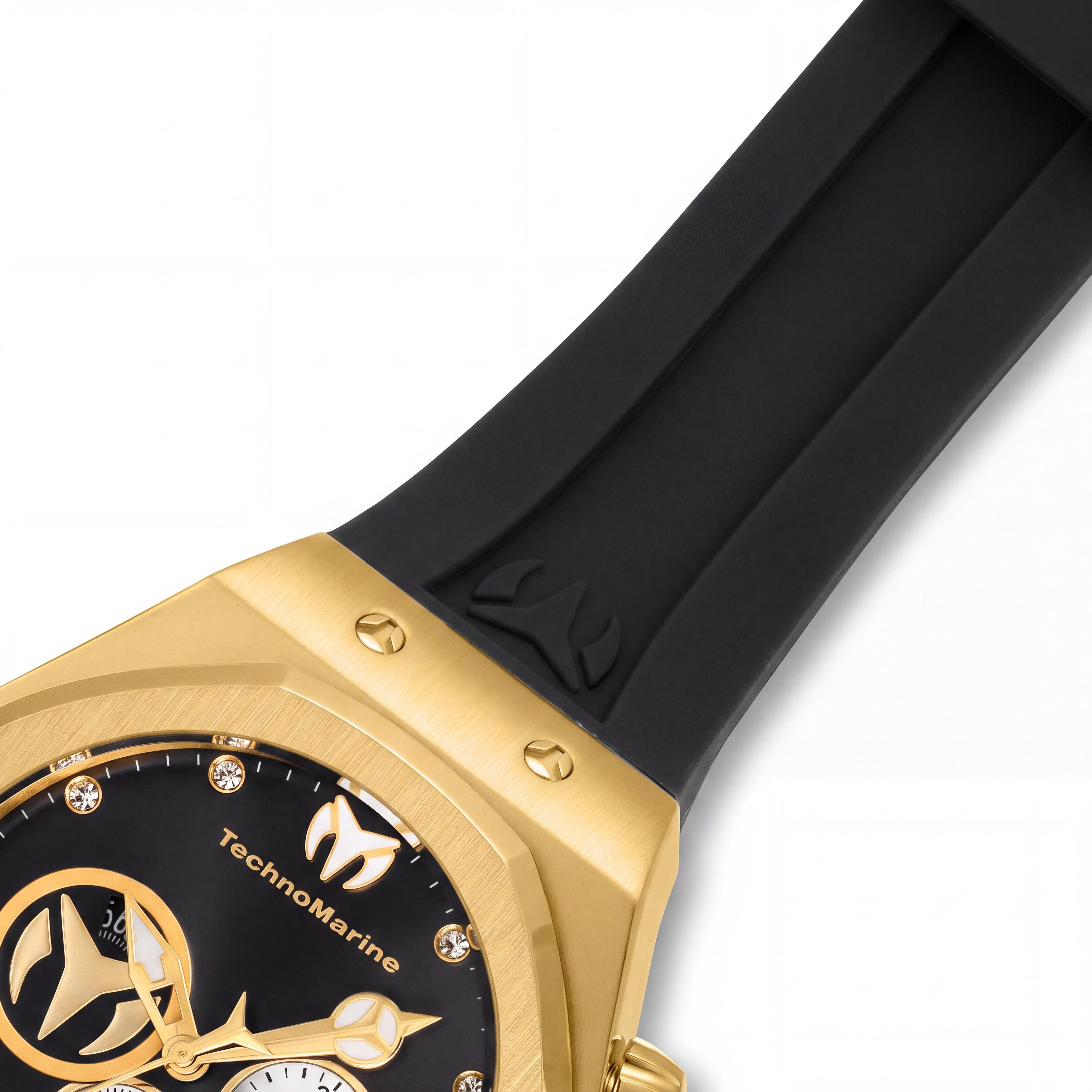 TechnoMarine Reef TM-520002 Men's Quartz Stainless Steel Watch with Black Dial & Second Hand, 45mm, Photo 3
