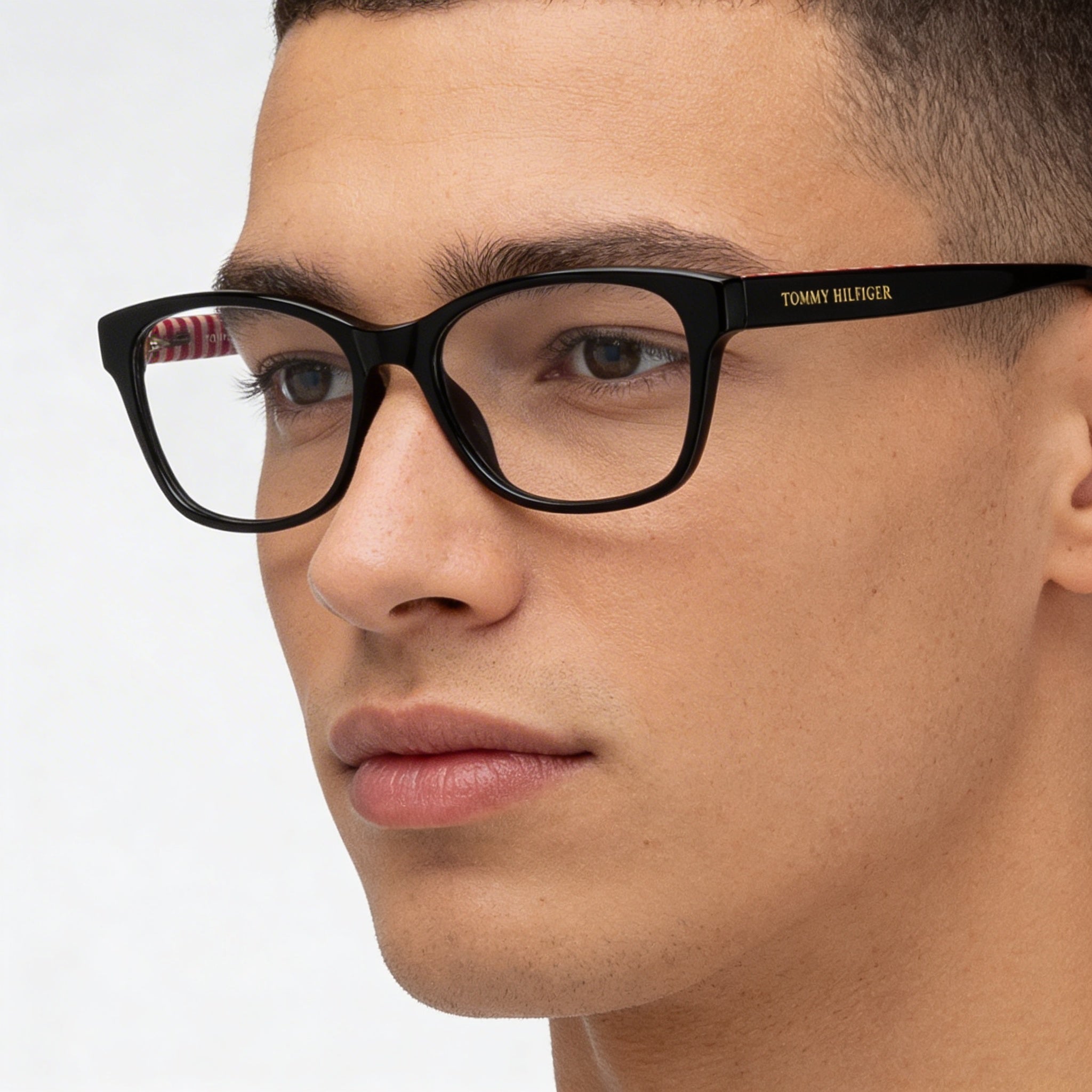 Tommy Hilfiger Casual Men's Acetate Cherry Pattern Black Sunglasses 52mm, Photo 4