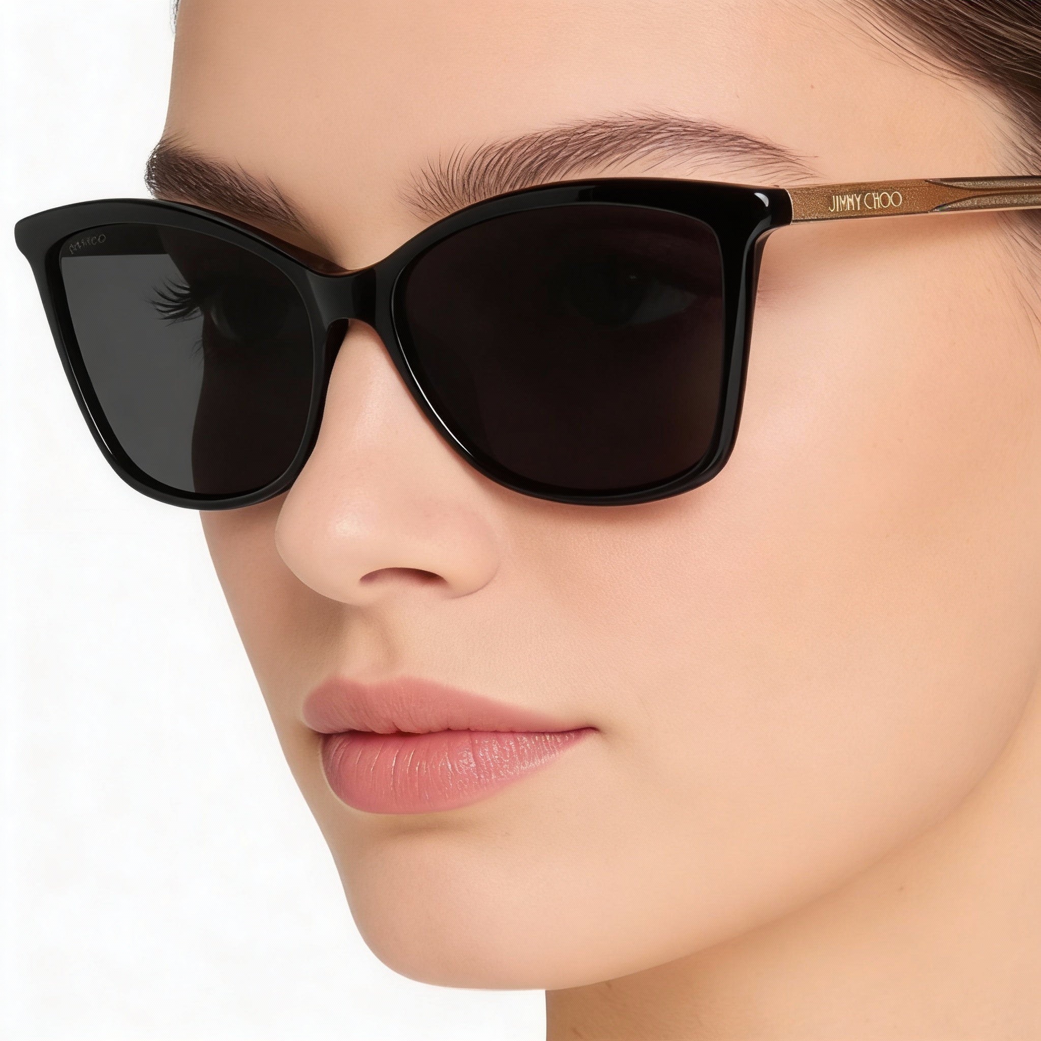 Jimmy Choo Casual Women's Black Acetate UV Protection Sunglasses 56mm, Photo 4