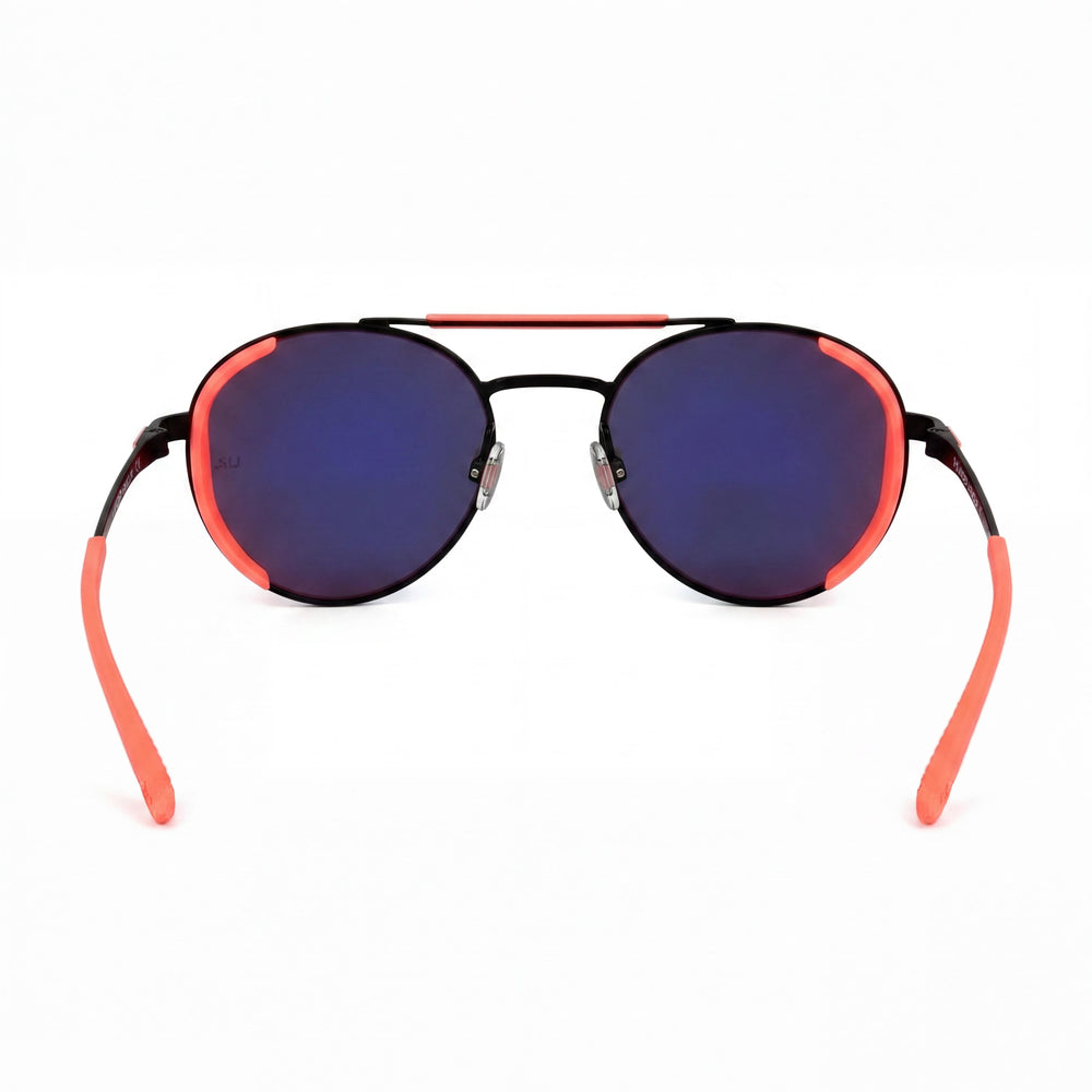 Gafas de sol unisex Under Armour UA 0008/G/S con montura de acero de aleación y protección UV, color negro, gris cuerno, infrarrojo, 55 mm