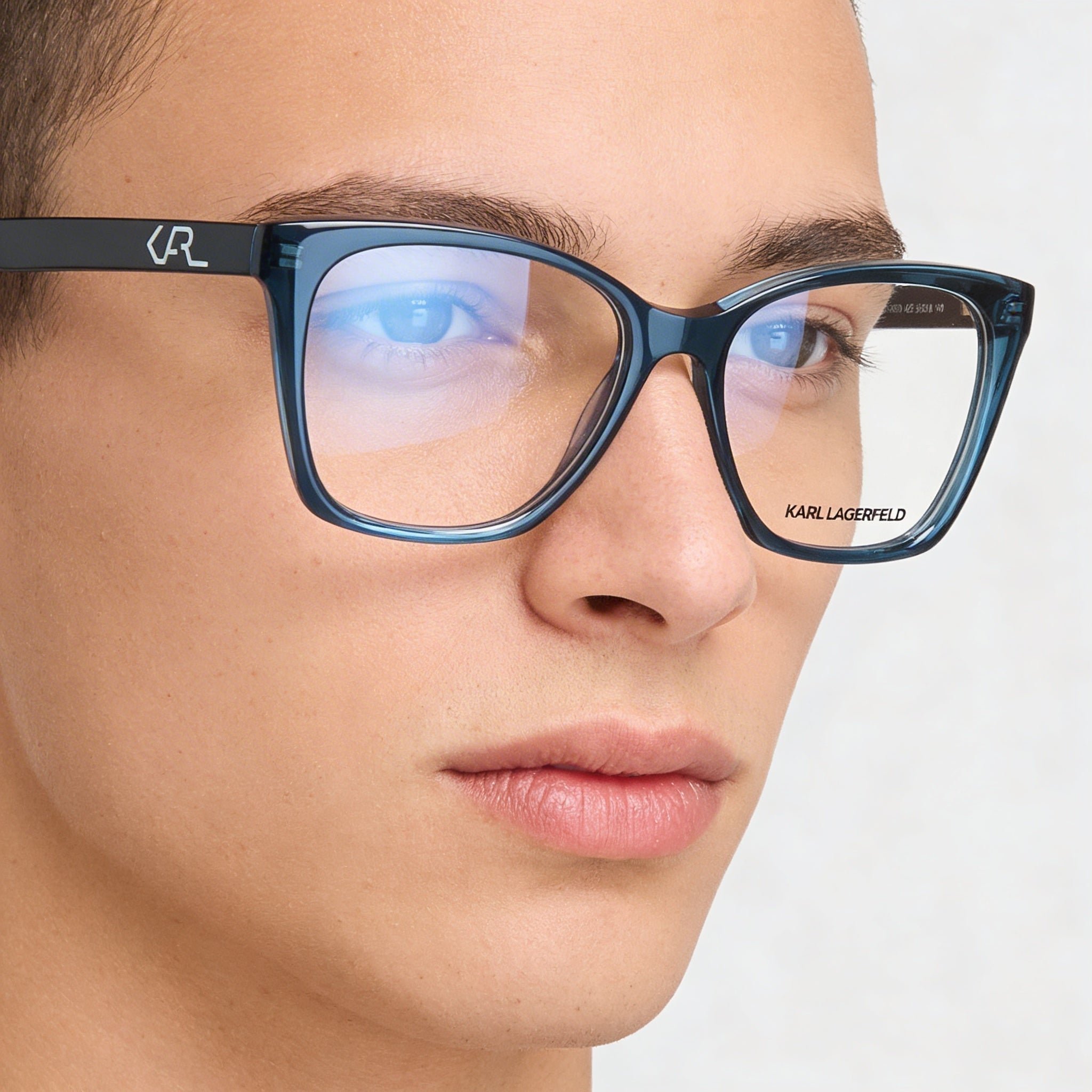 KARL LAGERFELD Casual Unisex Acetate Frame Polycarbonate Lens Non-Polarized Sunglasses Petrol 54-16-140mm, Photo 3