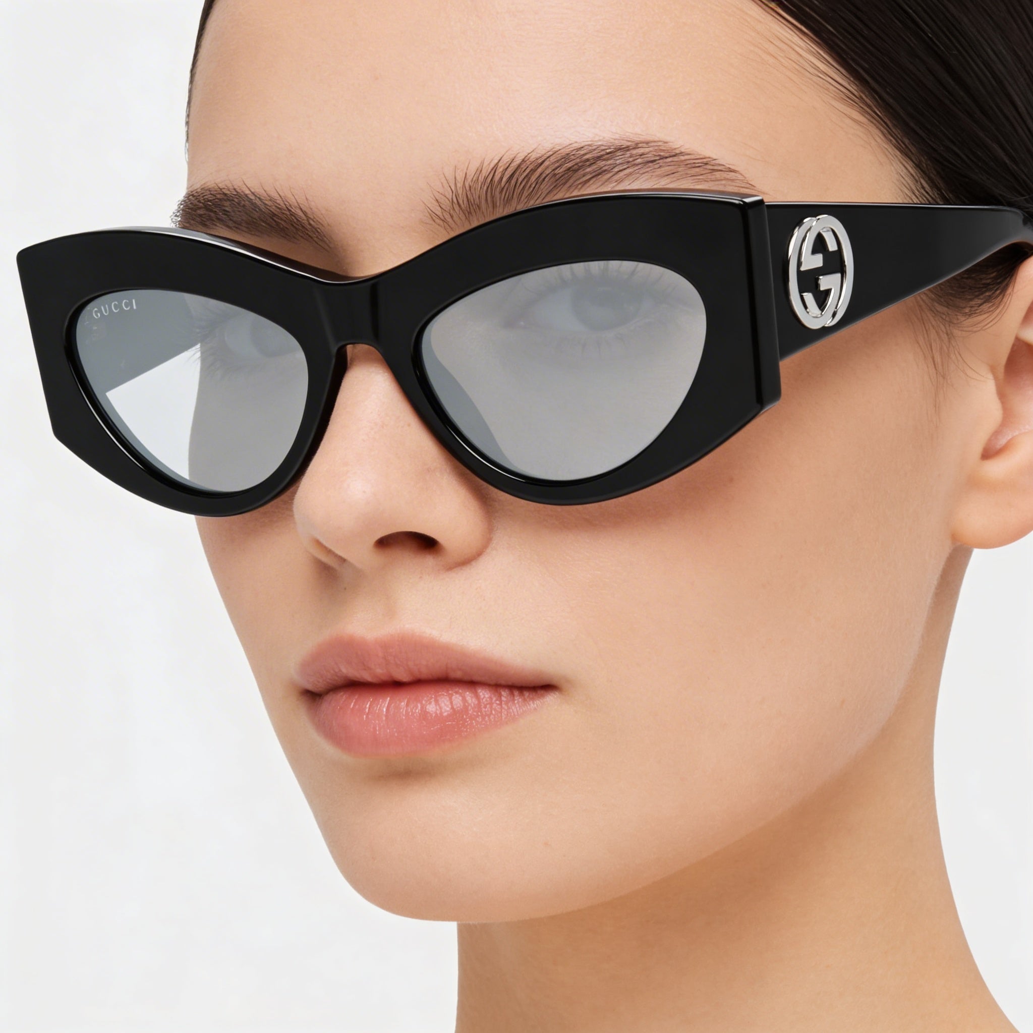 Gucci Gg1843s-001 Women's Black Plastic Grey Lens Sunglasses 53mm, Photo 5