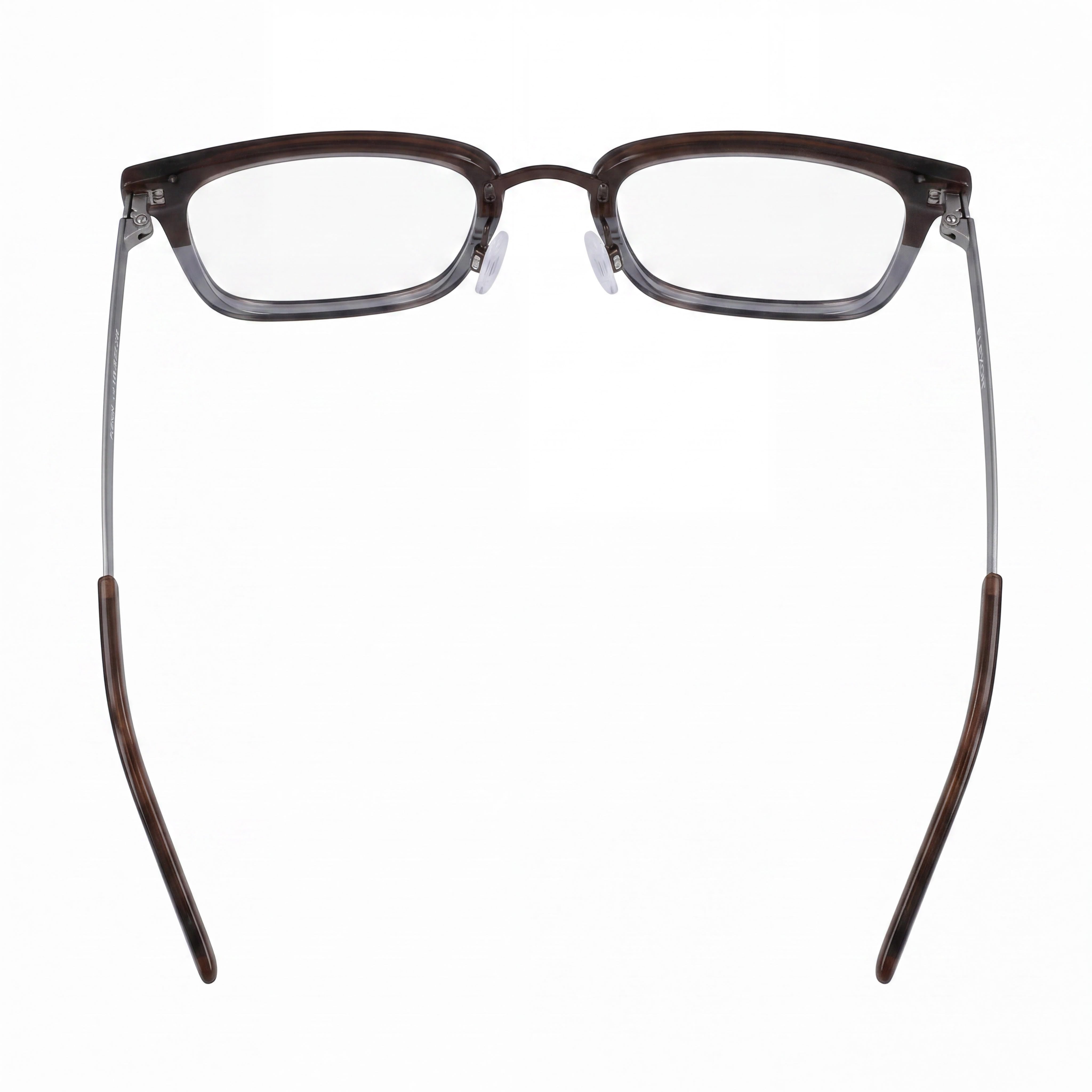 Flexon B2021 Unisex Metal Brown Horn Eyeglasses 54mm, Photo 3