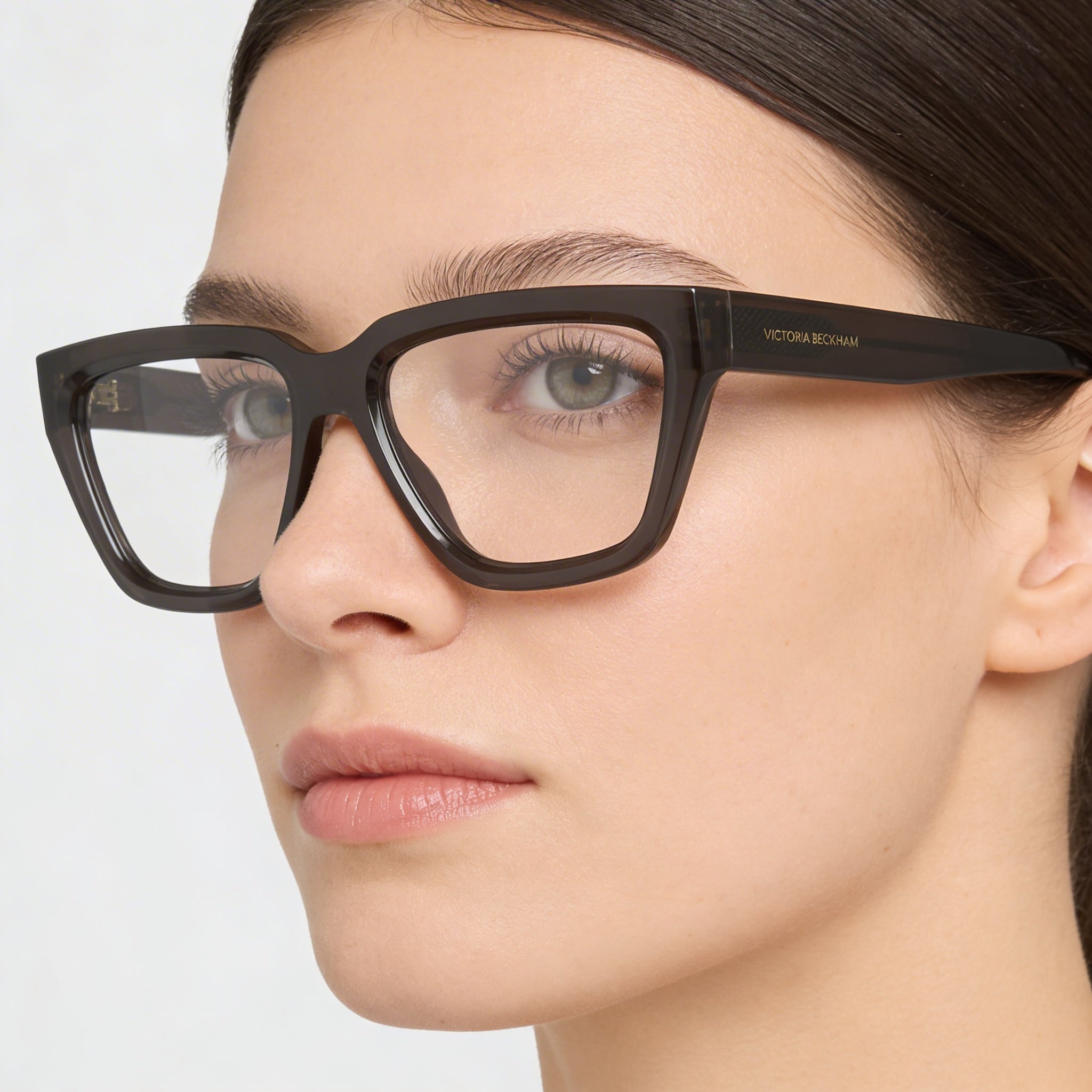 Victoria Beckham VB2658 Gafas de Sol para Mujer, Montura de Acetato Gris, Lentes de Policarbonato Gris no Polarizadas, 53mm, Photo 4