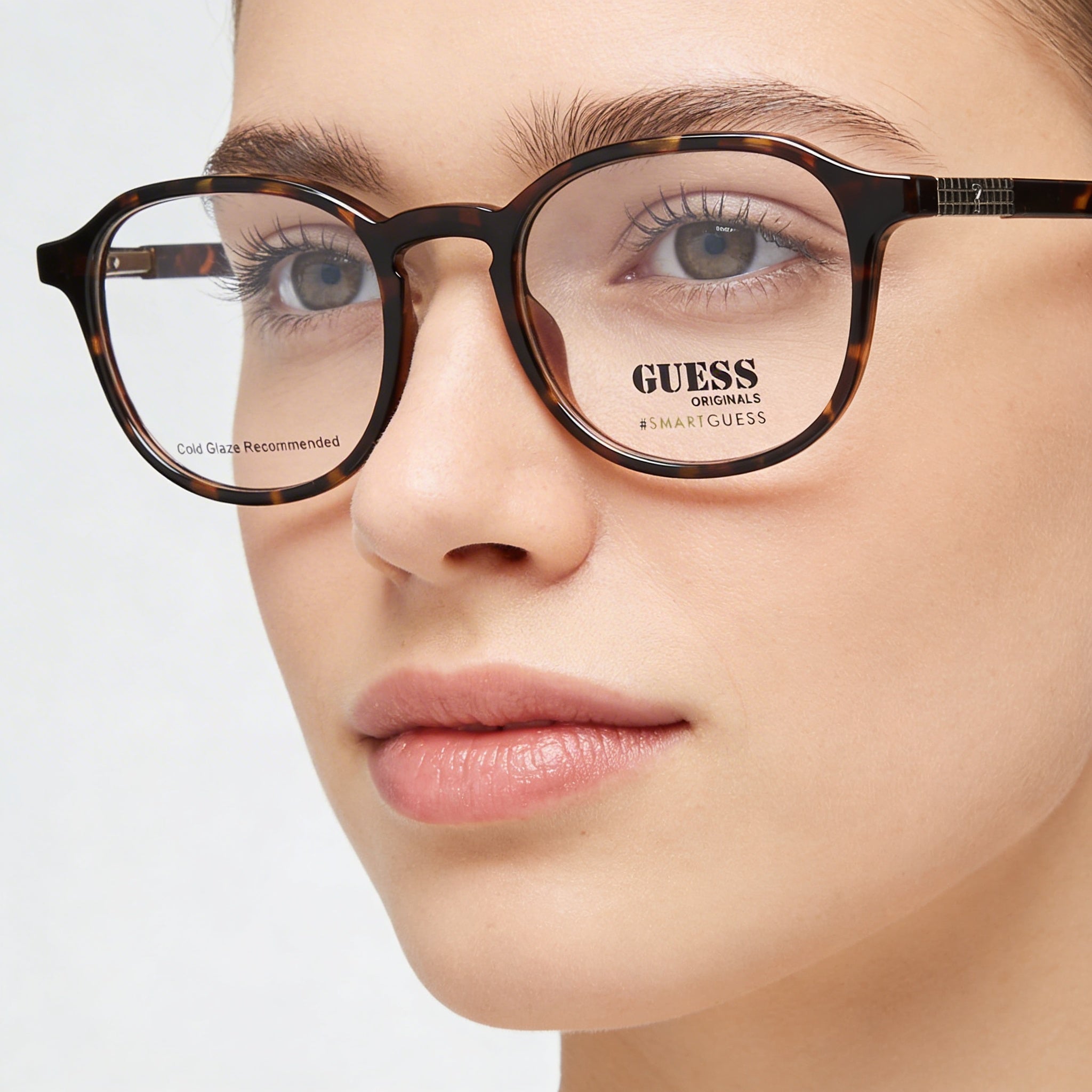 Gafas Guess Casual Unisex Montura de Plástico Habana Rubia Transparente sin Cristales 53mm, Photo 4