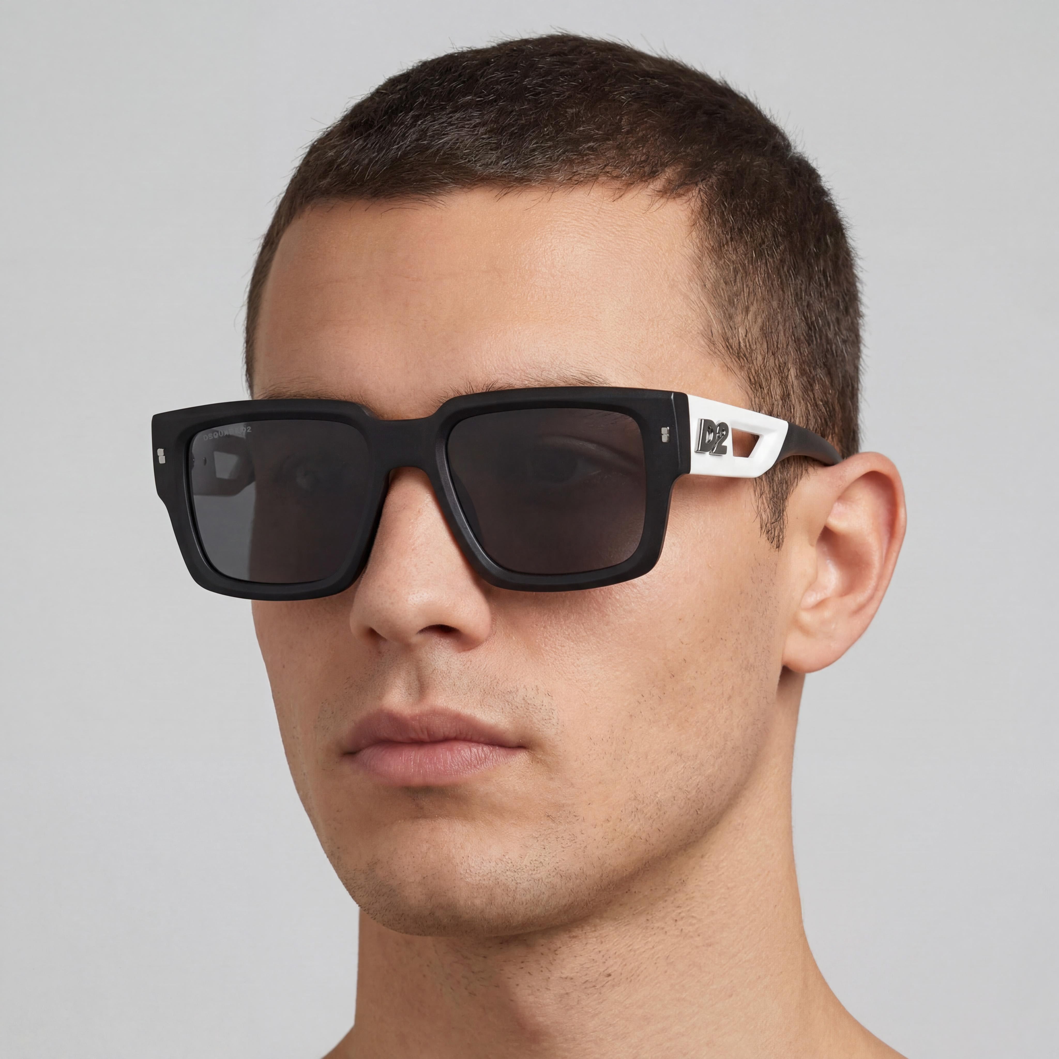 DSQUARED2 Casual Men's Matte Black Polyamide Frame Polycarbonate Lens Eyewear 53-19-145mm, Photo 5