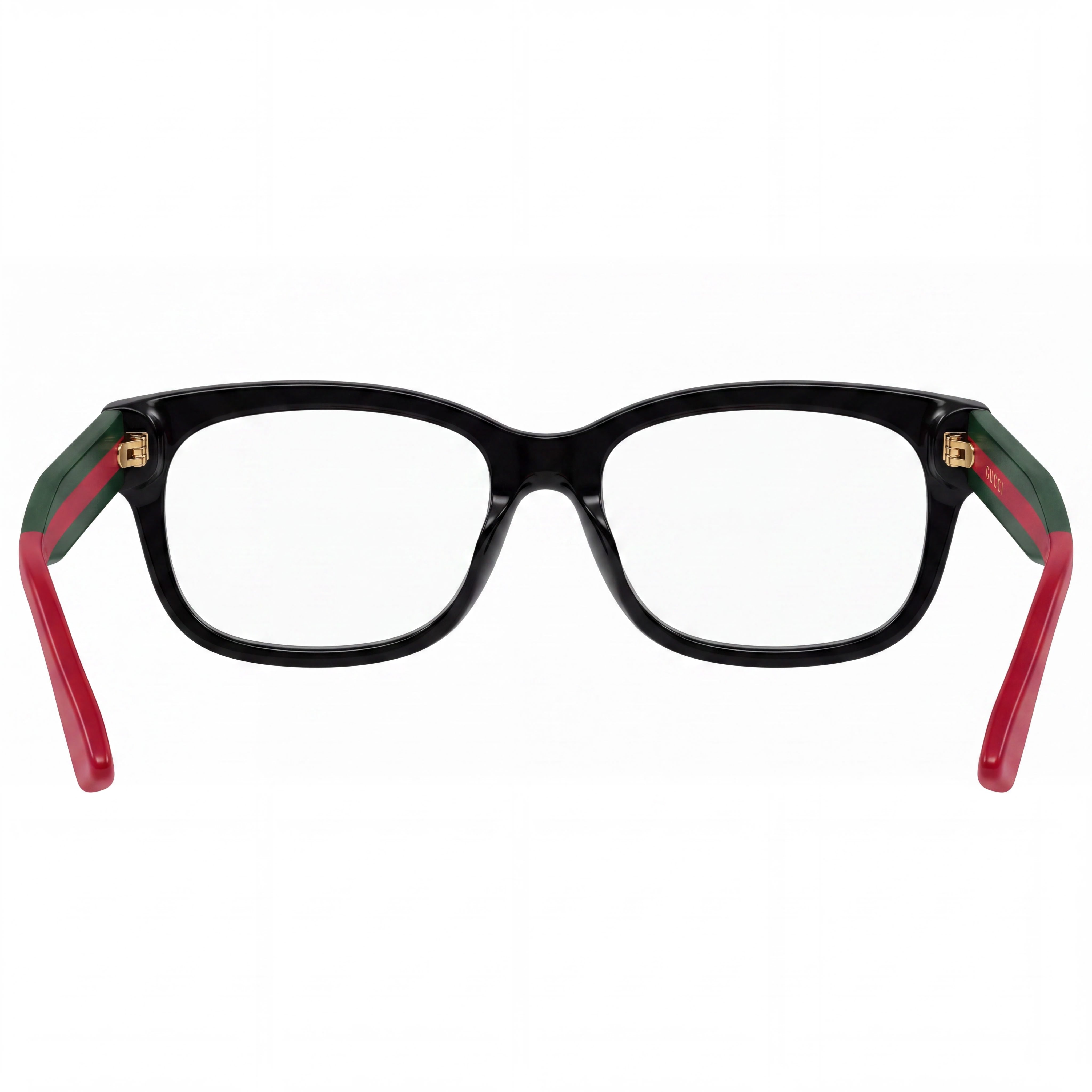 Gucci 0278 ON-011 Unisex Acetate Frame Eyewear in Black, Transparent, Green with Polycarbonate Lenses and 55mm Lens Width, Photo 3