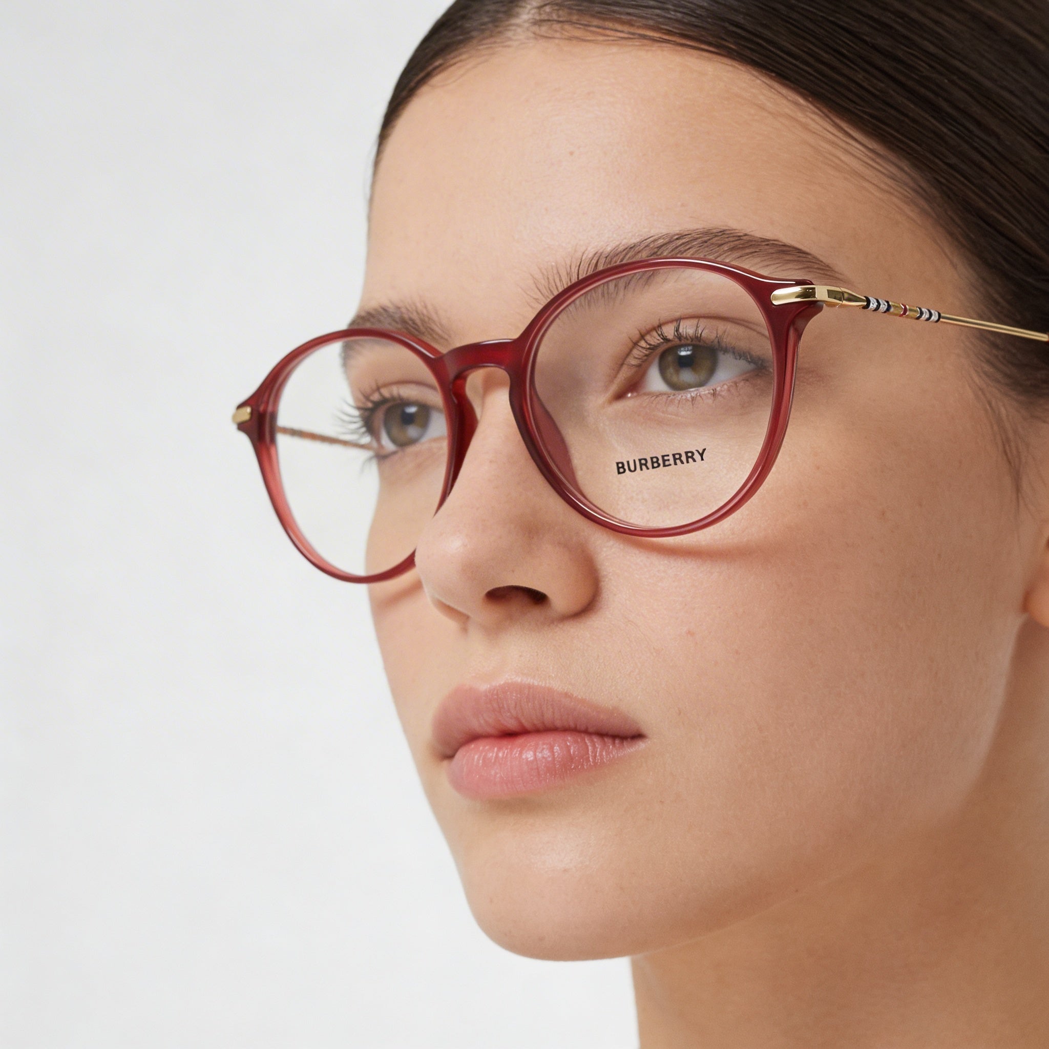 Burberry Be 2365 Women's Bordeaux Acetate Eyeglasses with 51mm Lens, 18mm Bridge, and 140mm Temple Length, Photo 5
