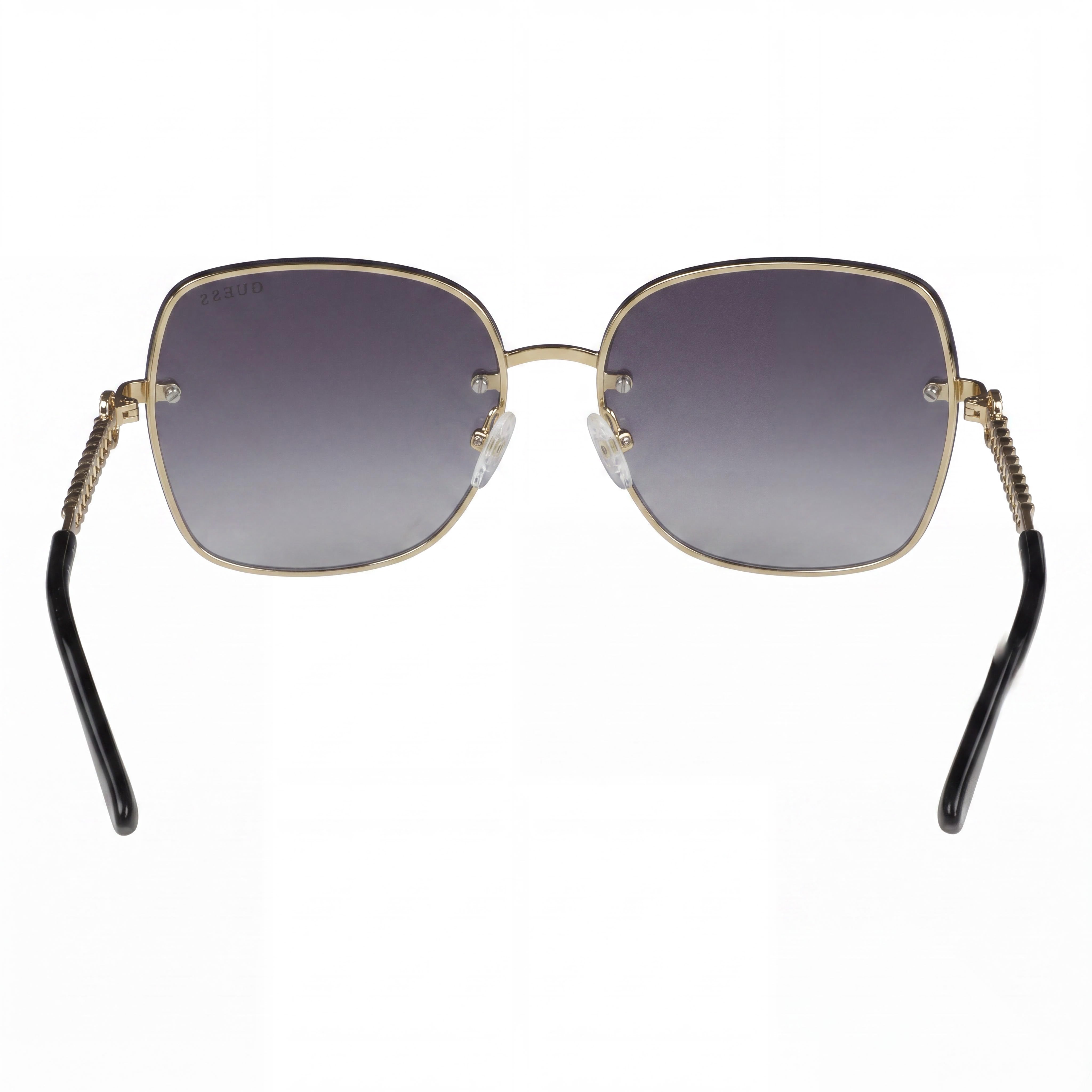GUESS Gf6119 Women's Gold Gradient Smoke Metal Frame Smoke Gradient Lens UV Protected Sunglasses, Photo 3