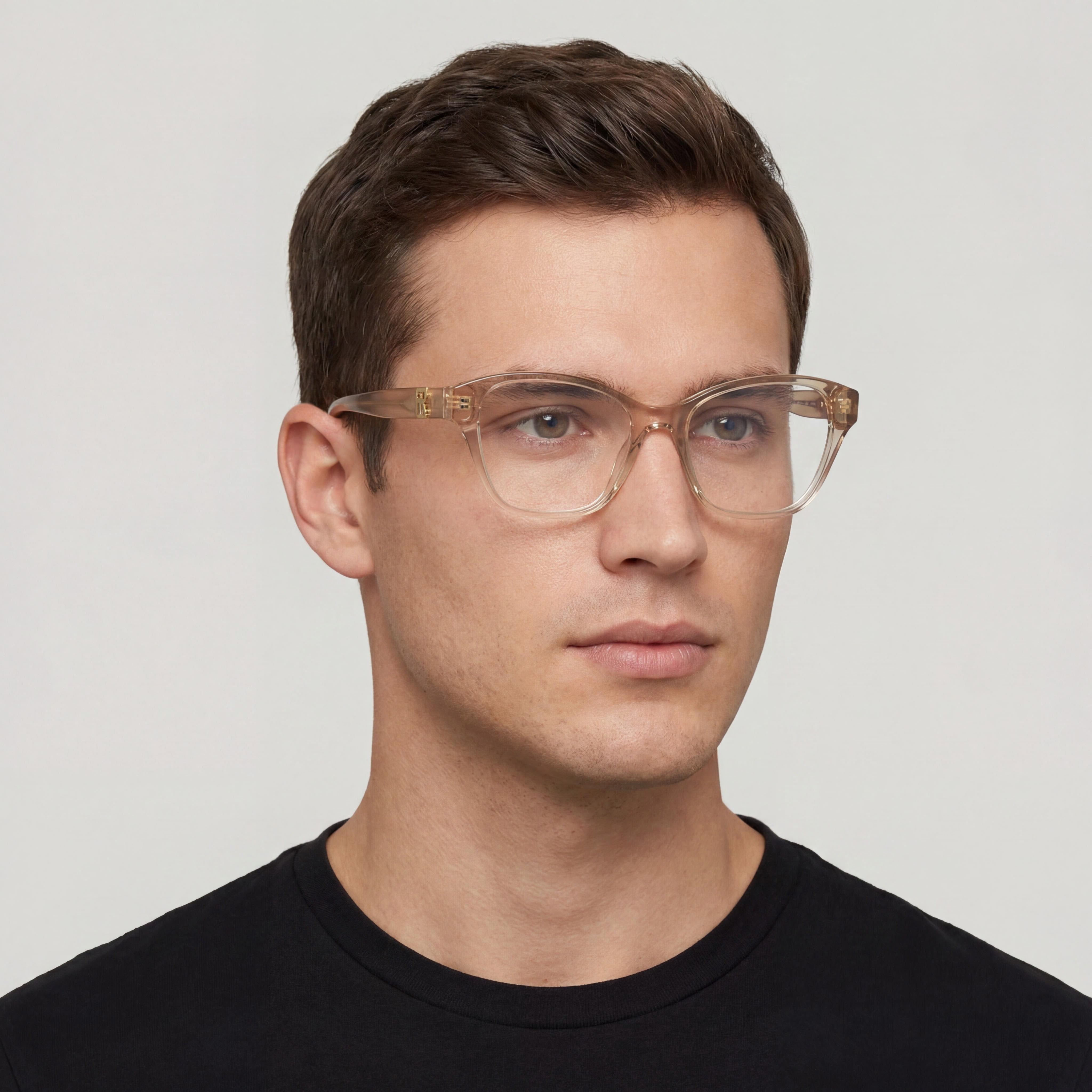 Ralph Lauren Rl 6236u Men's Transparent Beige Acetate Optical Frame with Clear Polycarbonate Lenses 55mm, Photo 4
