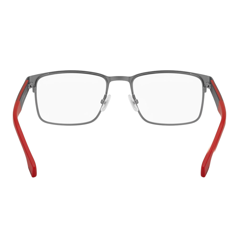 Hugo Boss Boss 1488 Ruthenium Red Rectangle Eyeglasses for Men, Metal