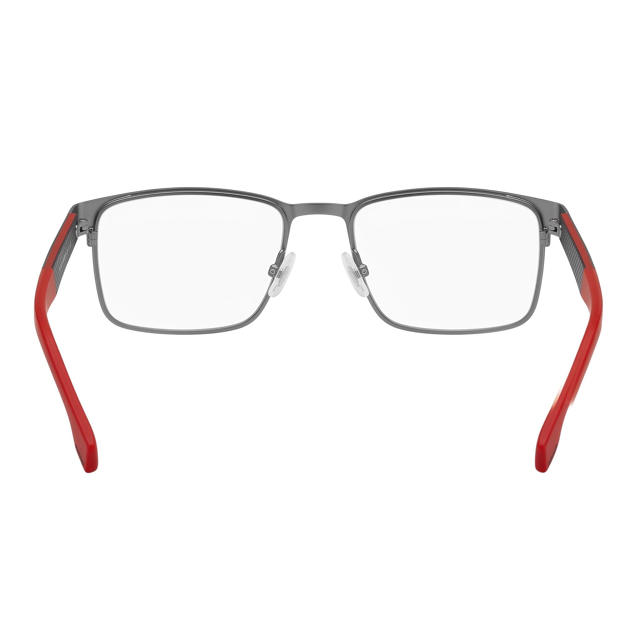 Hugo Boss Boss 1488 Ruthenium Red Rectangle Eyeglasses for Men, Metal, Photo 3