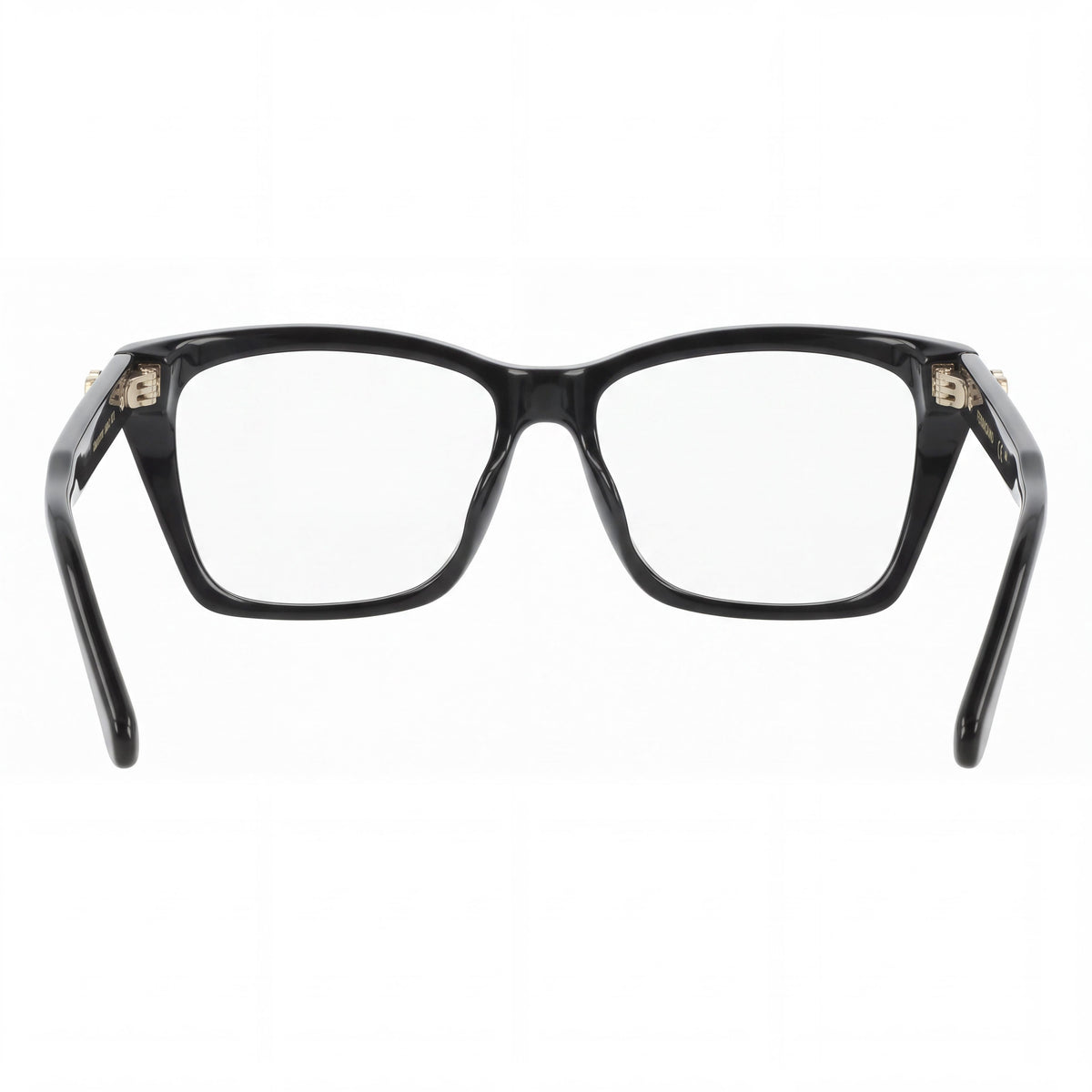 Ferragamo Men’s Sf3030e Black Acetate Frame Eyeglasses with Transparent Polycarbonate Lenses 54-15-140, Photo 3