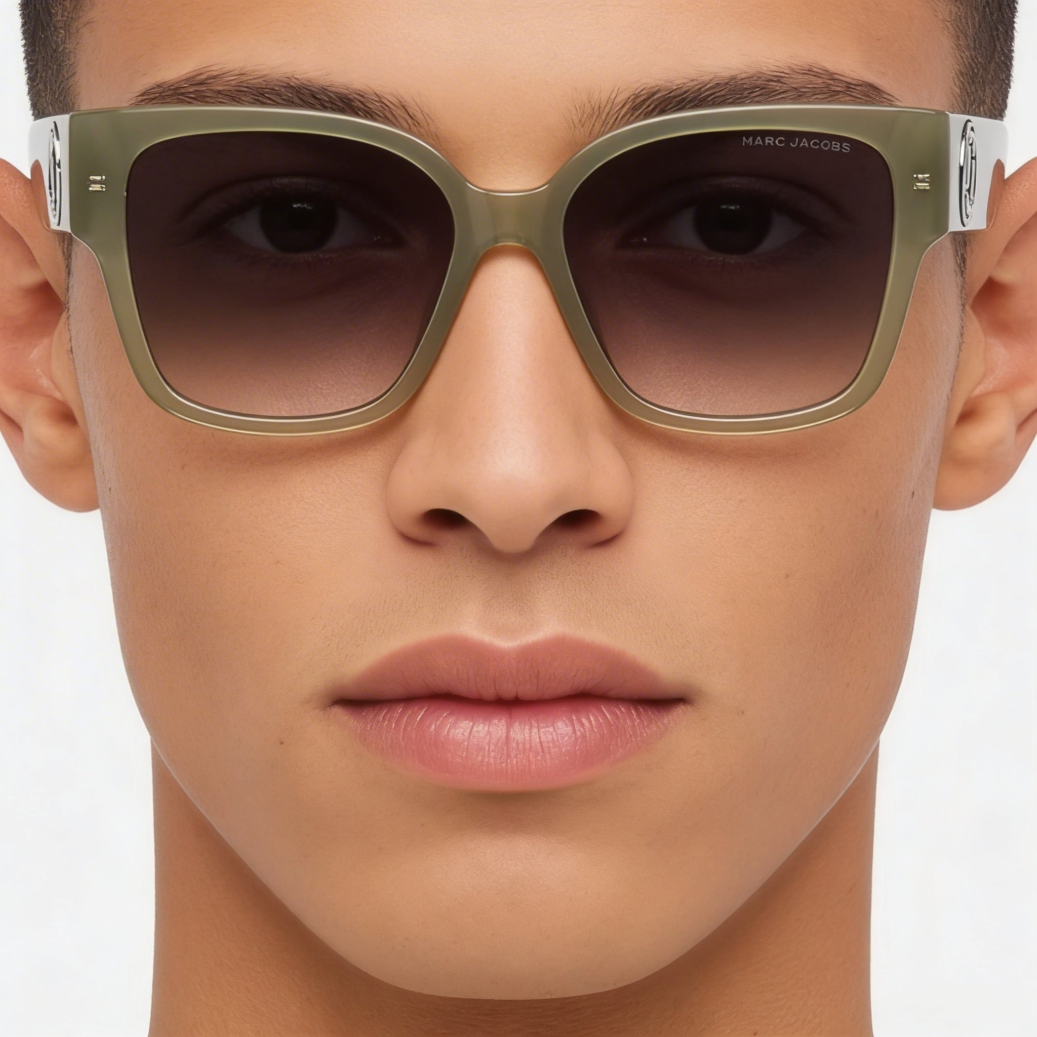 Gafas Marc Jacobs Signature para hombre en gris salvia de acetato con protección UV de 54 mm, Photo 4