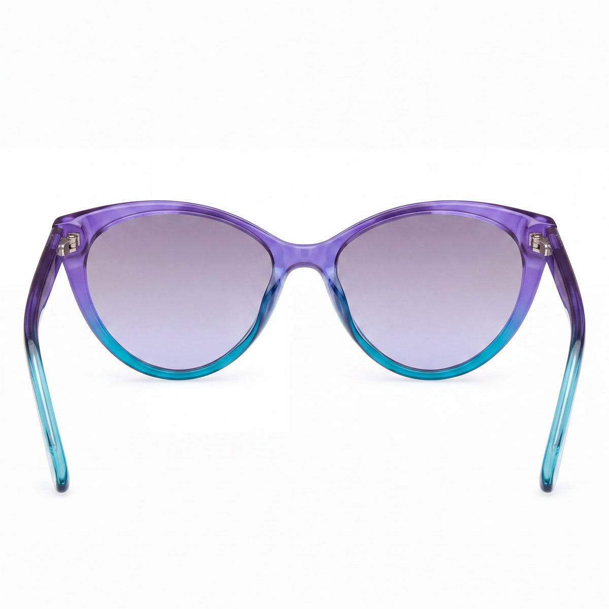 Gafas de sol GUESS modernas unisex con montura de plástico azul degradado y lentes de policarbonato azules con protección UV de 51 mm, Photo 4