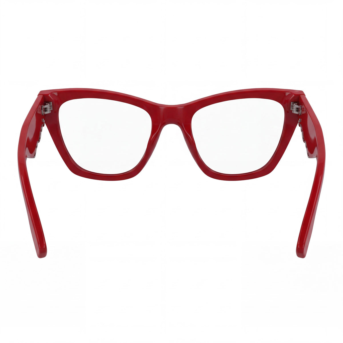 KARL LAGERFELD Kl6171 N Women's Classic Red Acetate Eyeglasses with Transparent Non-Polarized Lenses 54mm, Photo 4