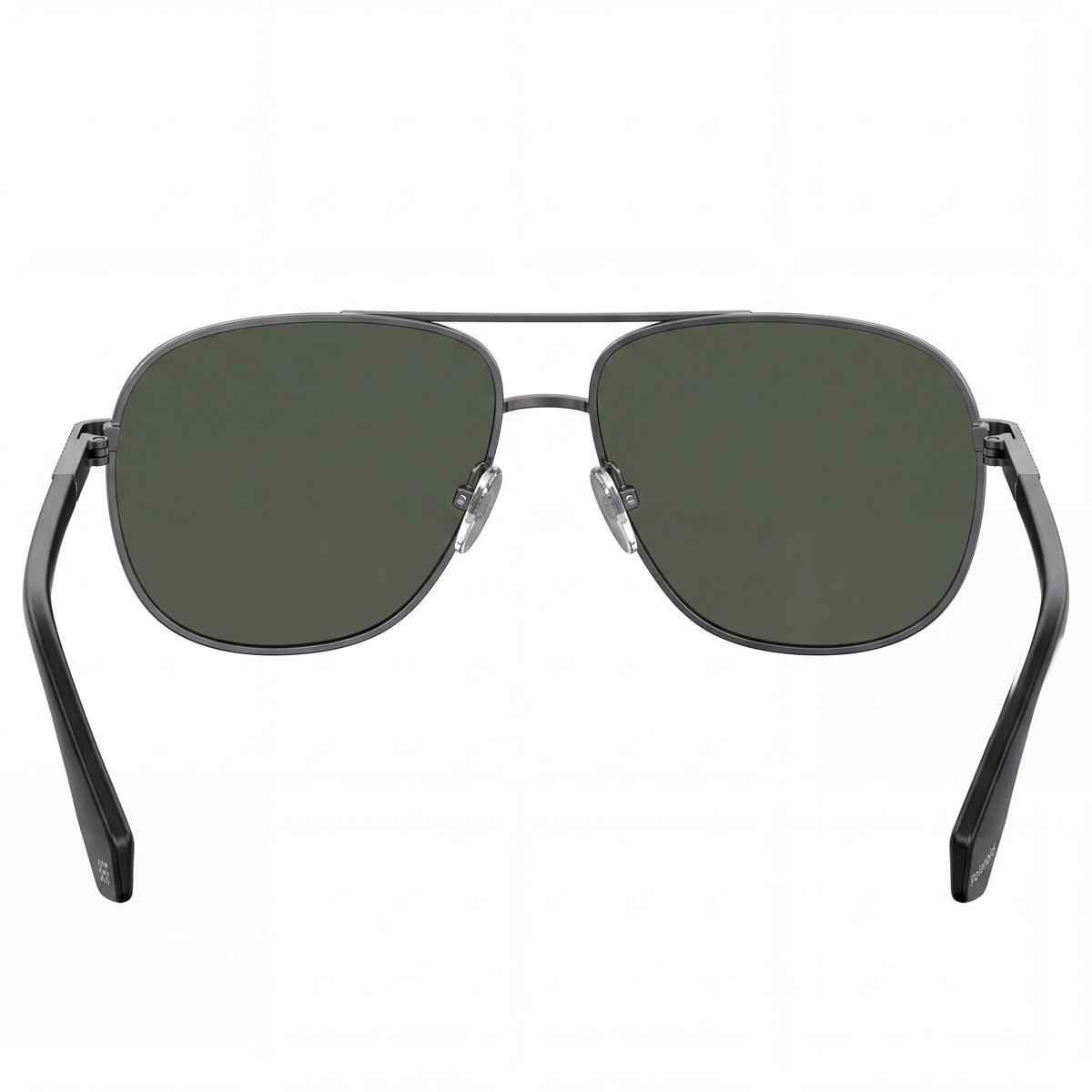Polaroid Eyewear 2074/S/X Women's Square Dark Ruthenium Metal Sunglasses Black Polarized UV Anti-Reflective Lenses 60-14-145mm, Photo 3