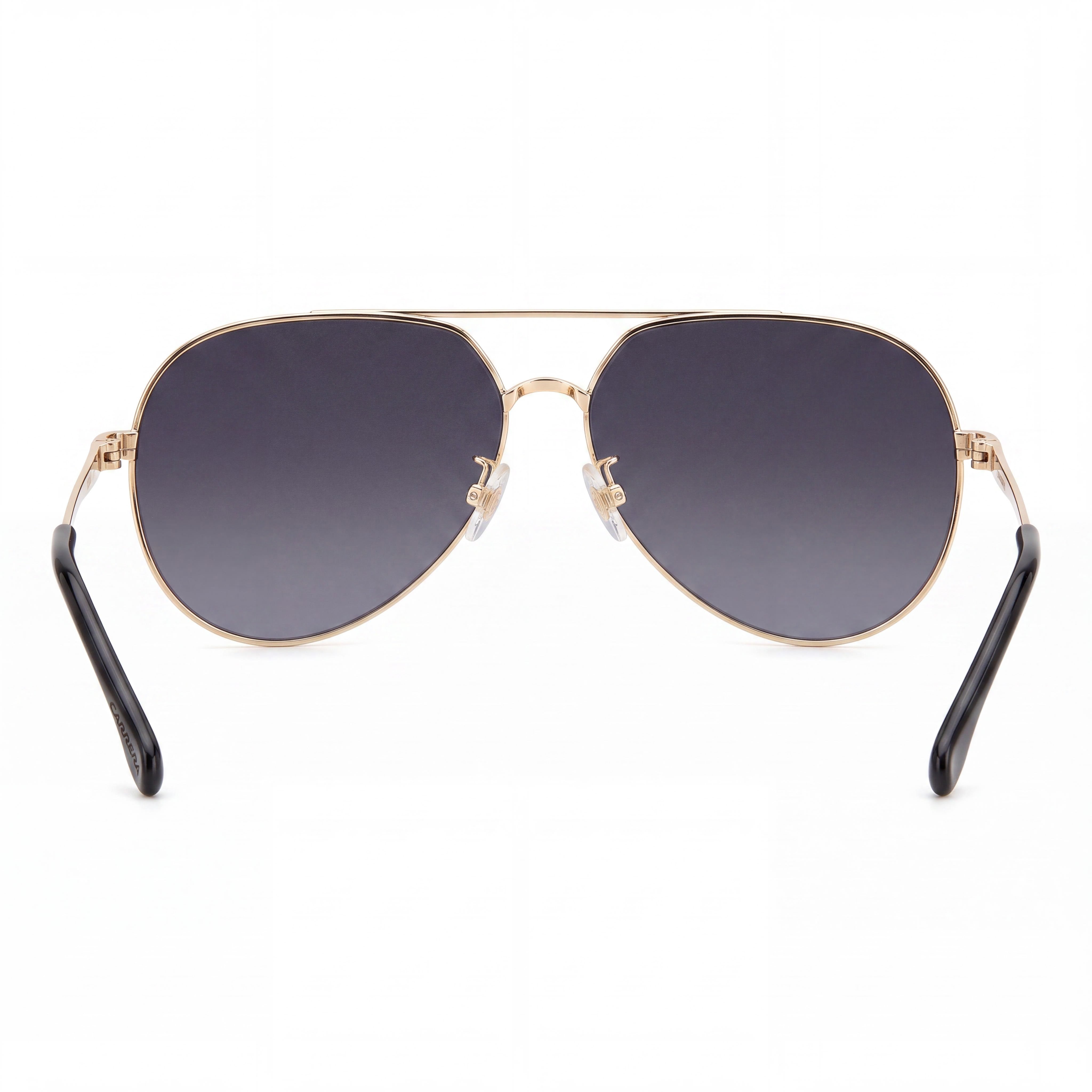 Carrera Women's CARRERA 3005/S Stainless Steel Gold Black Dark Grey Shaded Gradient 100% UV Pilot Sunglasses 63mm, Photo 3