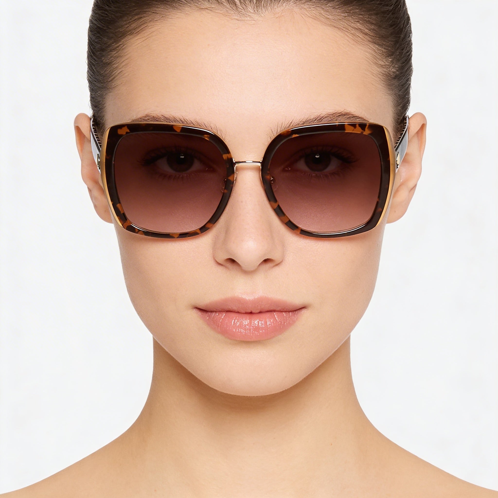kate spade new york Classic Women's Havana Brown Plastic 56mm Brown Shaded UV Protection Sunglasses, Photo 5
