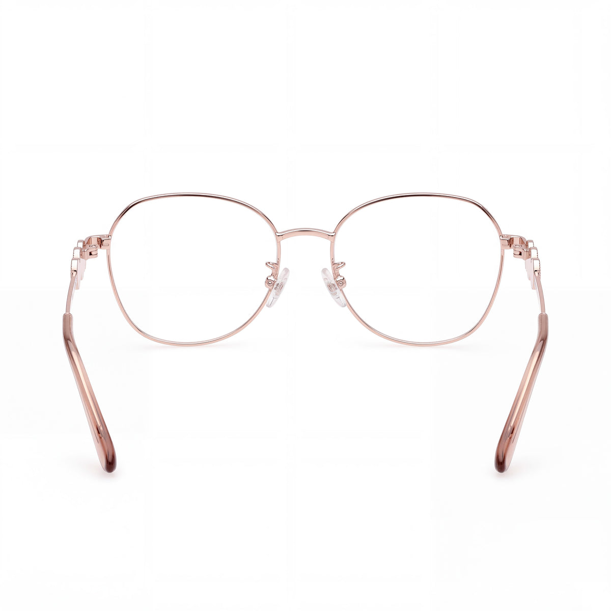 GUESS Gu50256-d Black Frame Material in Shiny Rose Gold Polycarbonate Lens Unisex Eyewear 52mm, Photo 4