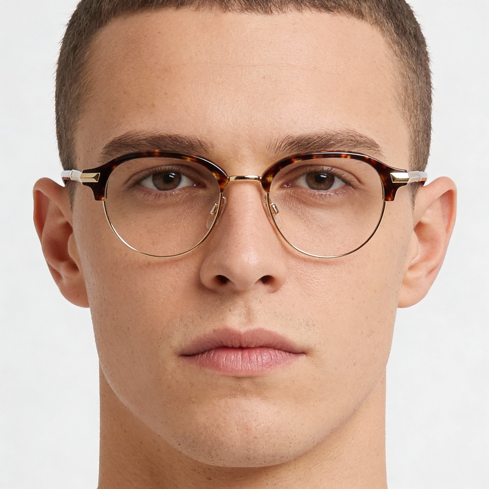 rag & bone Modern Men's Eyewear featuring Alloy Steel Frames in Havana and Havana Polycarbonate Lenses 48mm, Photo 4