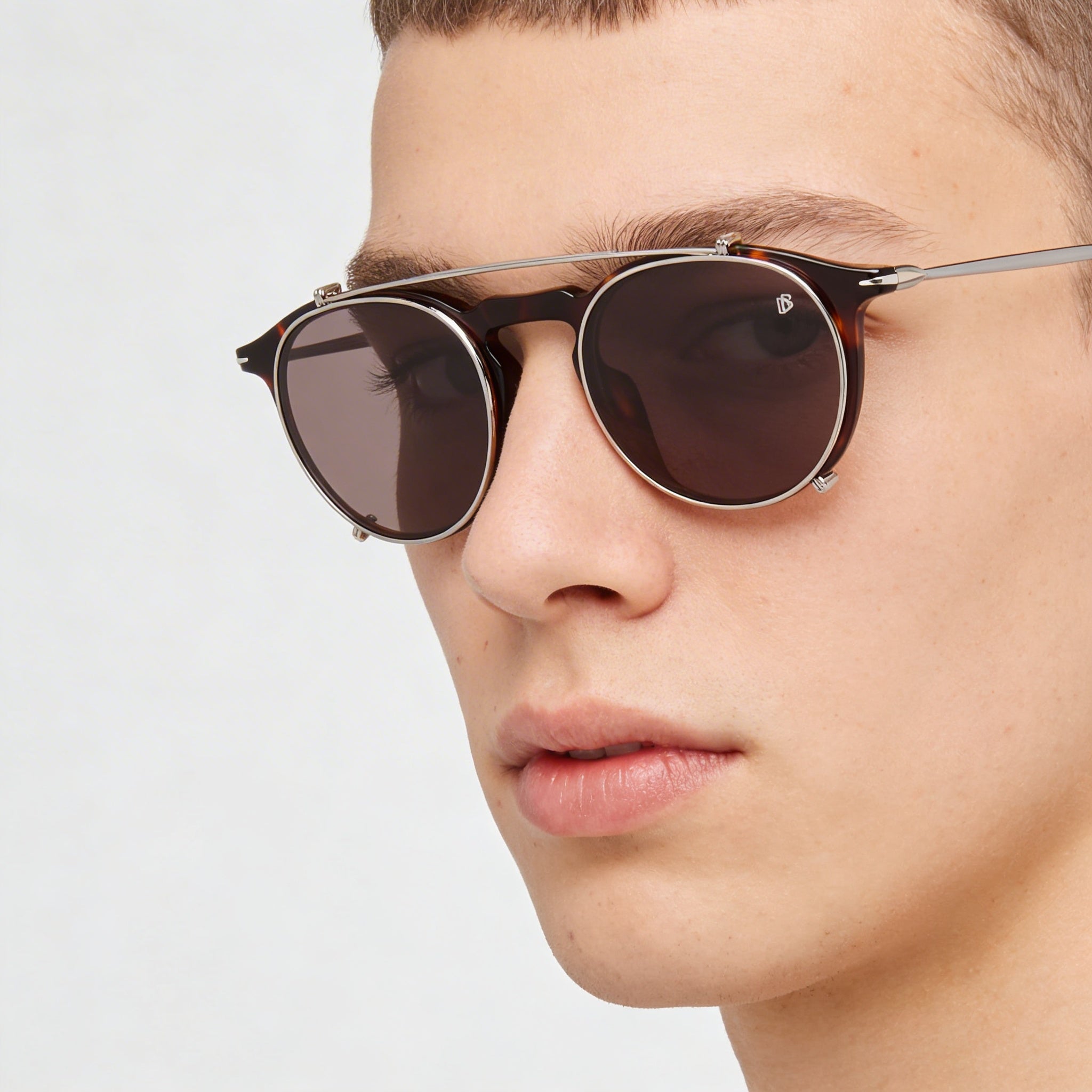 David Beckham Db 1003/G/Cs Pilot Clip-On Acetate Havana Unisex UV Protected Eyeglasses 49mm, Photo 3