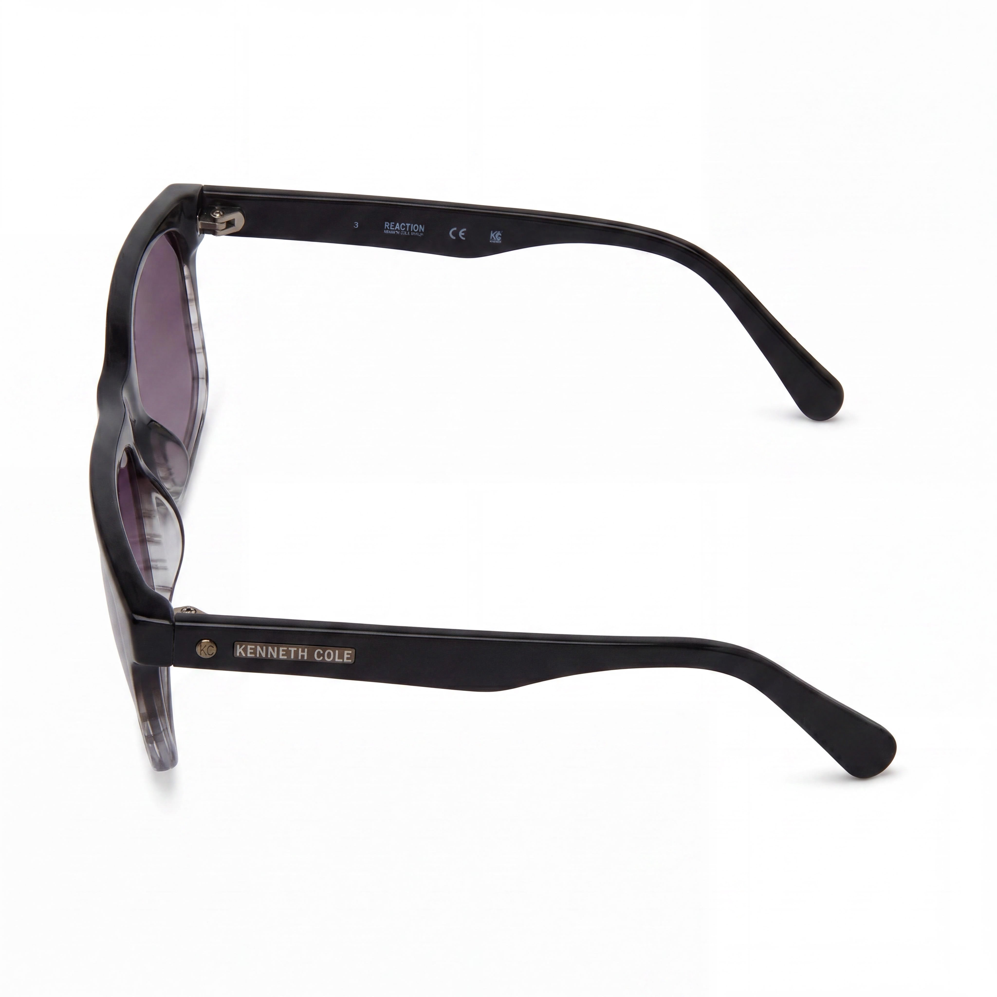 Kenneth Cole New York Kc5603b Women's Plastic Sunglasses Black Crystal Frame Gradient Smoke Lens 56mm, Photo 3