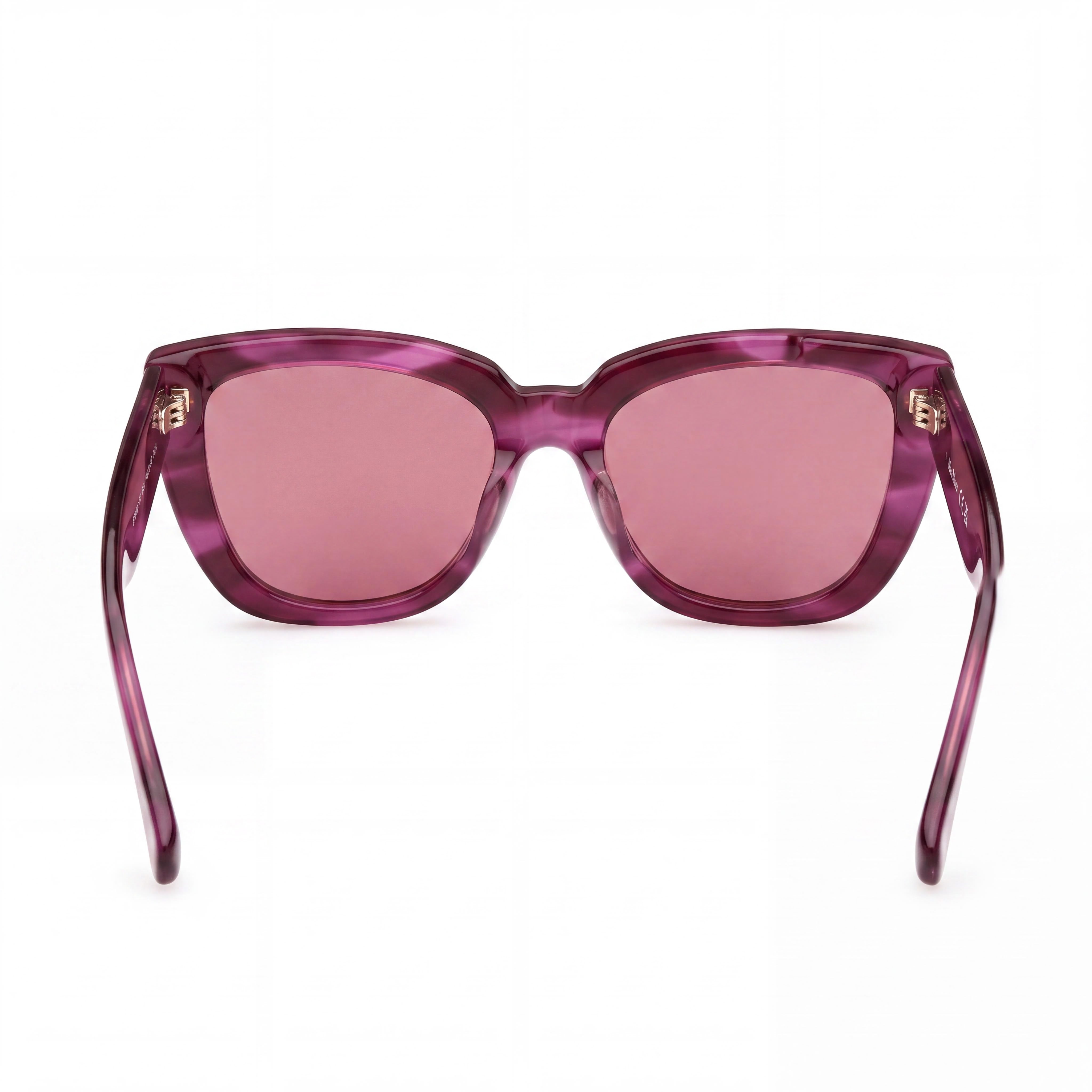 MaxMara Mm0090 Women's Violet Striped Acetate Frame with Polycarbonate Lenses Eyeglasses 54mm, Photo 3