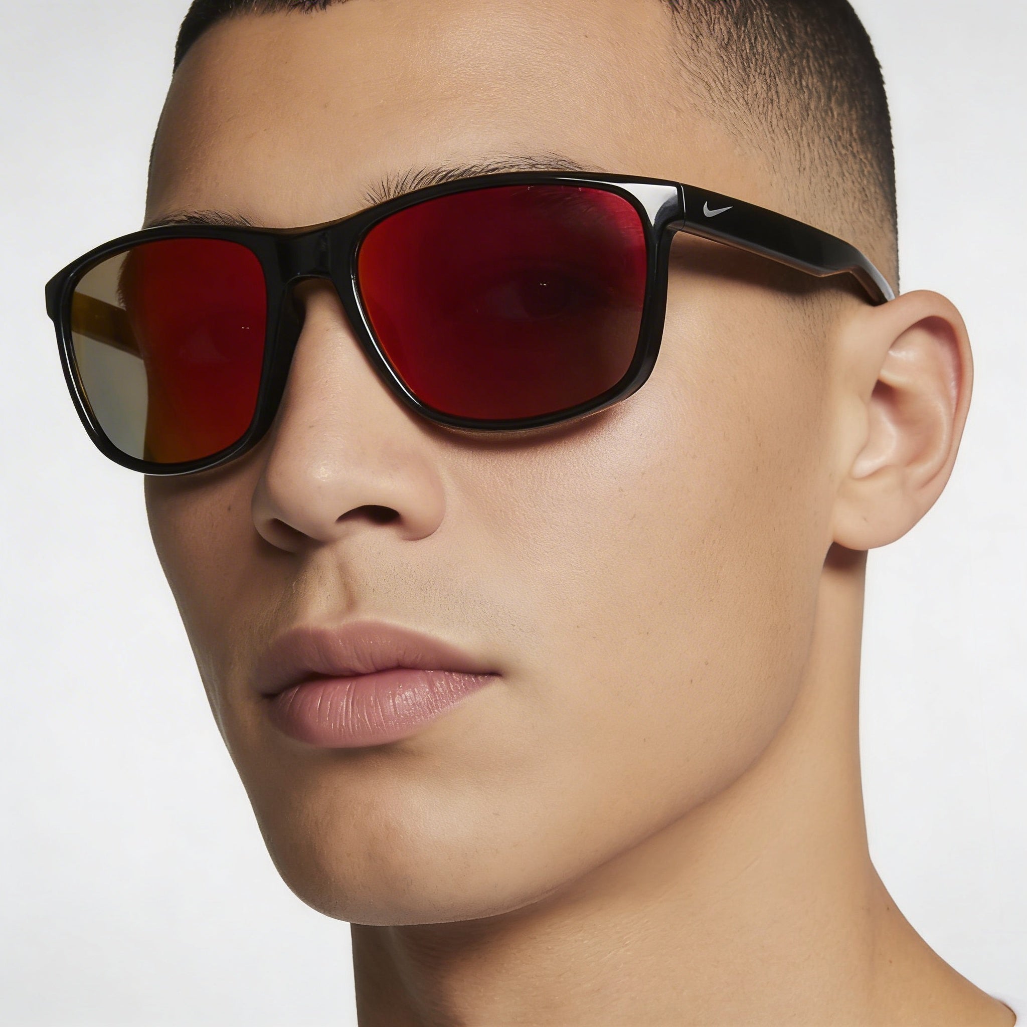 Nike Modern Men's Black/Red Mirror Large Fit Sunglasses, Photo 4