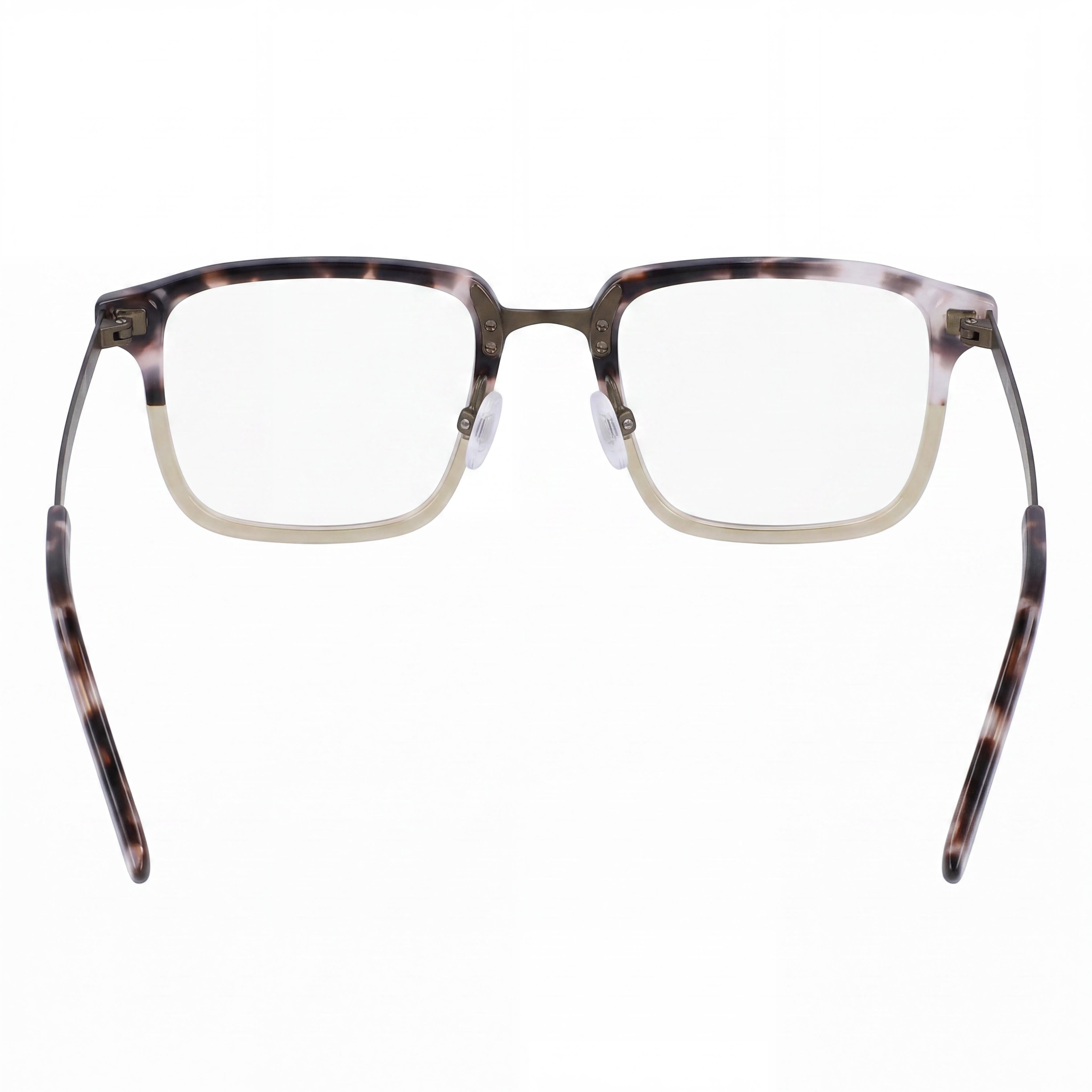 Flexon B2037 Women's Metal Eyewear, Shiny Grey Tortoise Frame, 55mm Lens Width, Photo 4