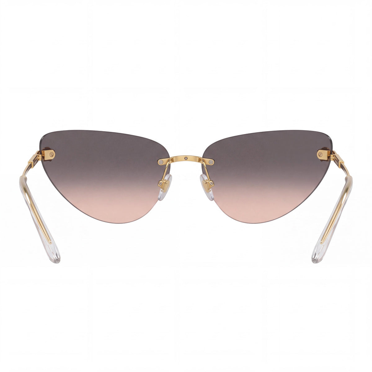 Gafas de sol unisex Versace VE2281 ojo de gato, de metal dorado, montura completa, con espejo marrón, protección UV plateada, 64mm, Photo 3