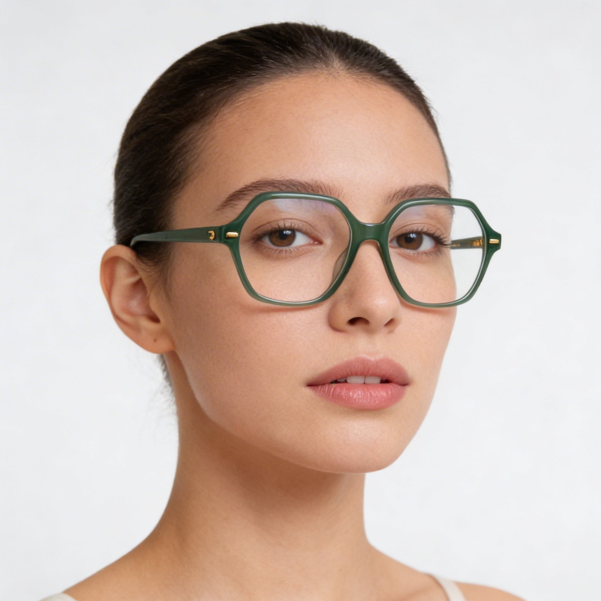 Carrera 3032 Gafas Rectangulares Verdes para Mujer, Acetato 54mm, Photo 4
