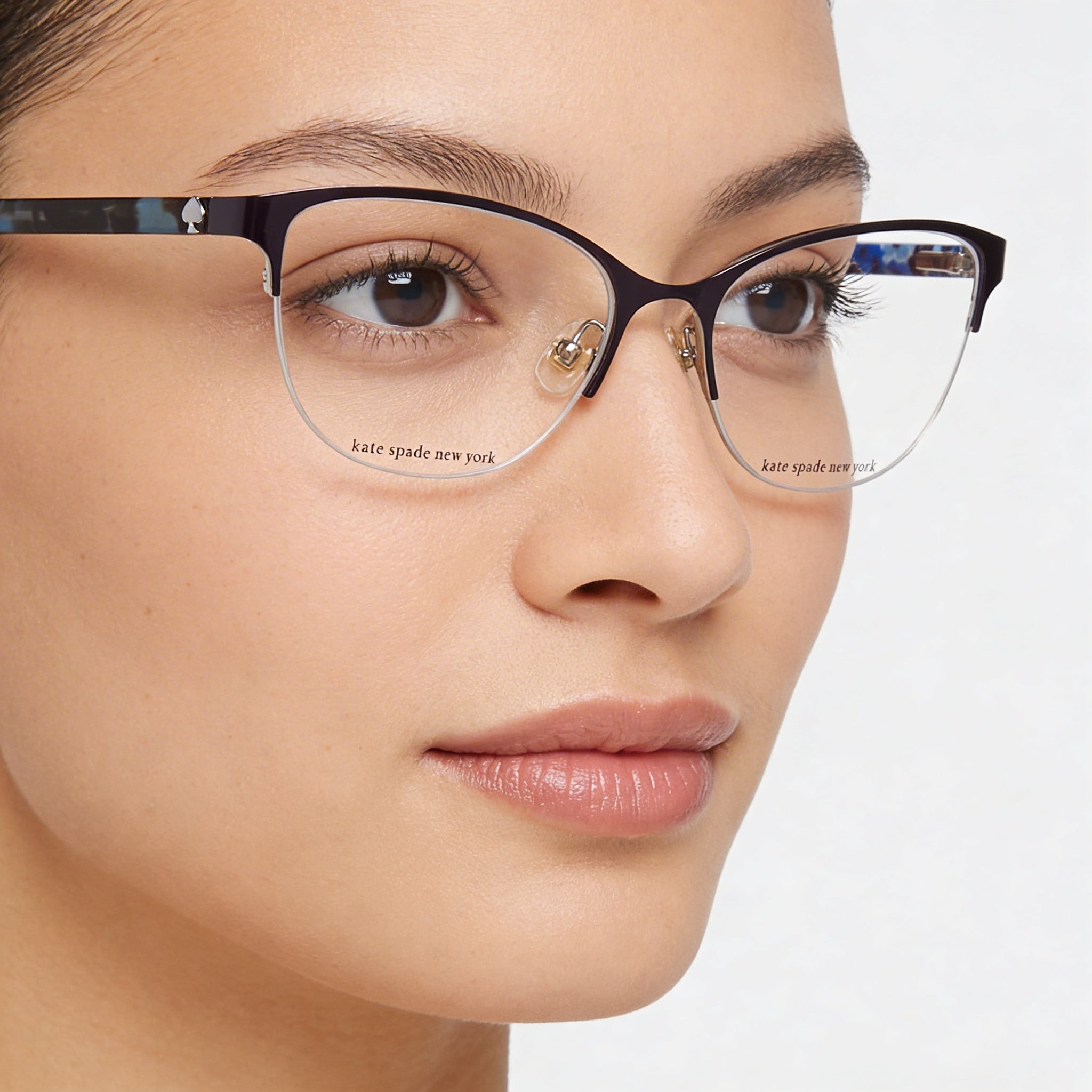 kate spade new york ADALINA Women's Metal Plateado Flowers Frame Silver Lens 53mm, Photo 5