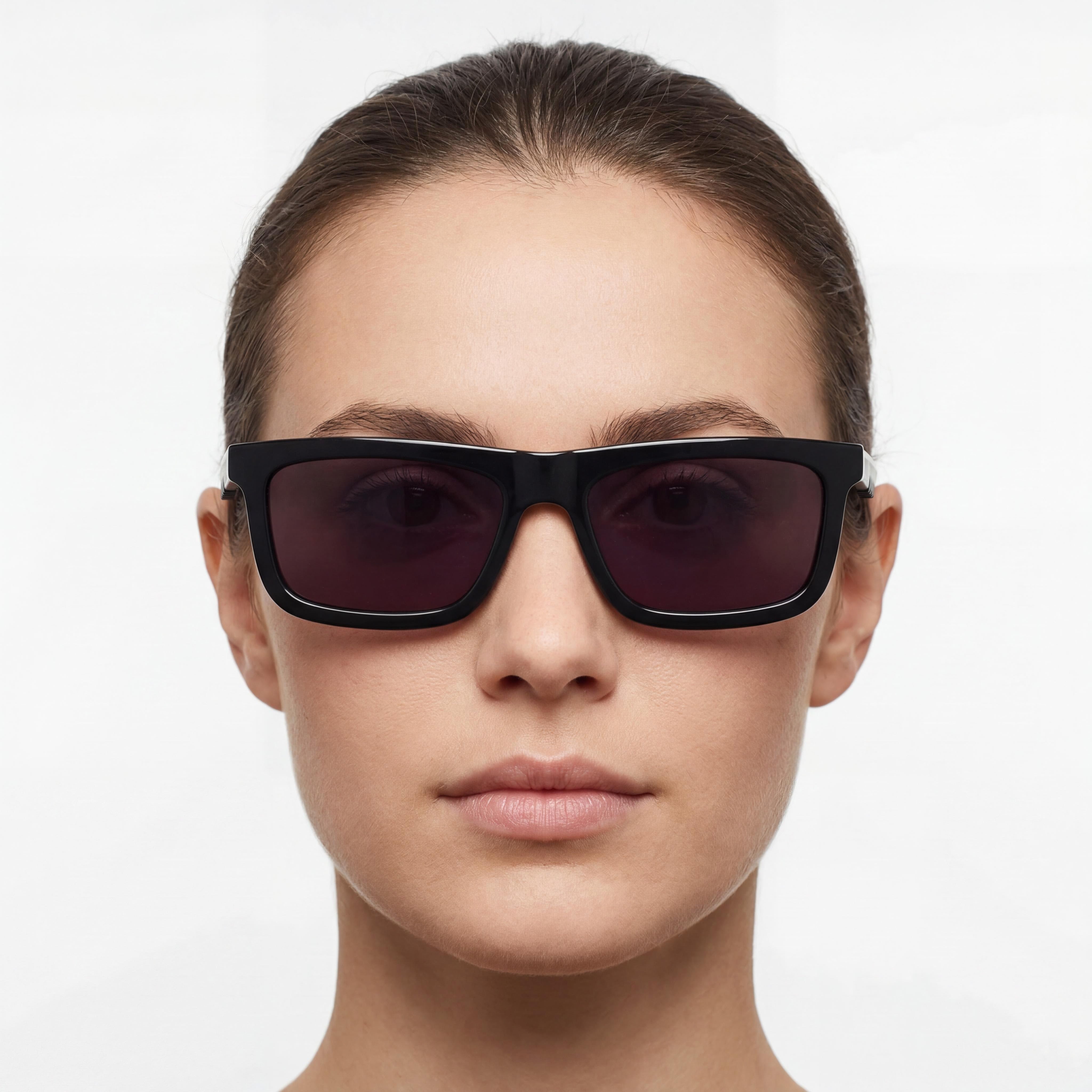 Converse Classic Women's Acetate Black Frame Non-Polarized Polycarbonate UV 400 Sunglasses 54mm, Photo 5