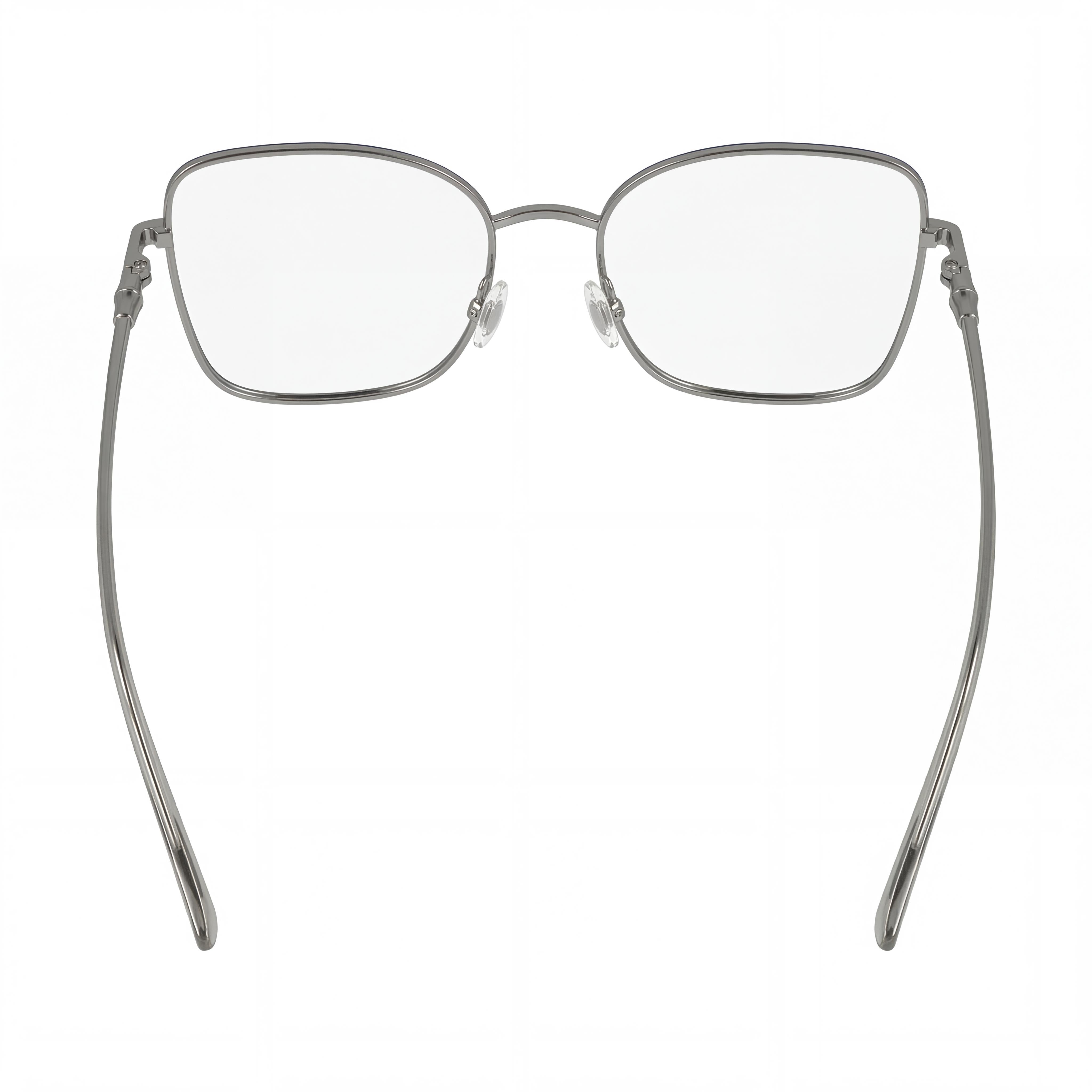 Gafas de sol modernas Longchamp para hombre con montura de metal en azul plateado y lentes azul plateado a juego, 52 mm, Photo 3
