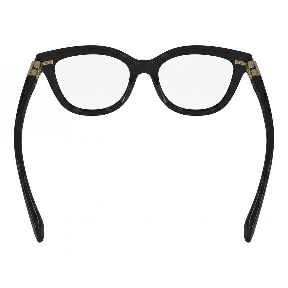 Gafas Salvatore Ferragamo Modern SF2974 negras de estilo ojo de gato, con montura de plástico, para hombre, 52 mm